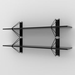 Set of 2 Strut Shelves from Souda, 52in, White, Made to Order