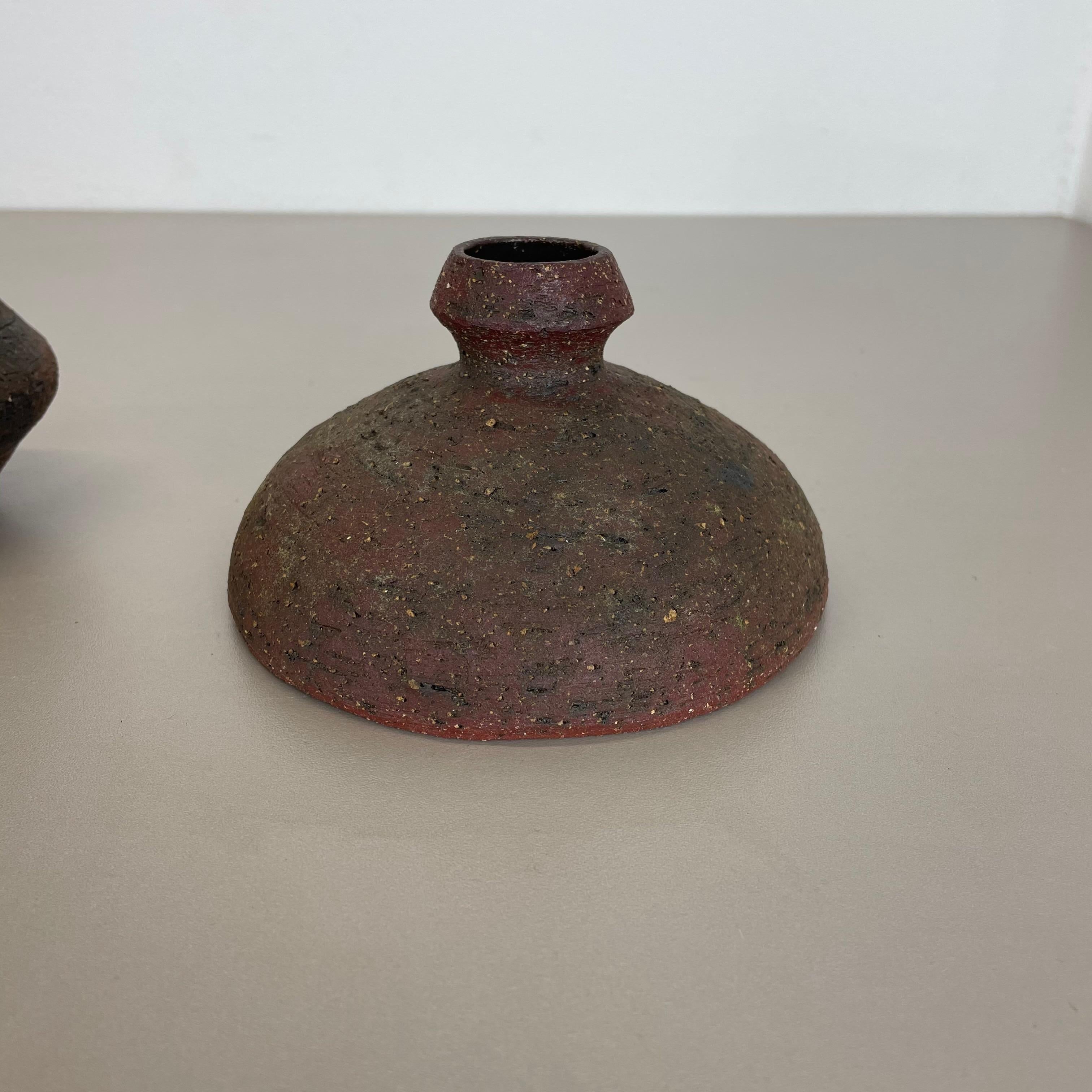 Ensemble de 2 objets sculpturaux en poterie de studio Gerhard Liebenthron, Allemagne, 1970 en vente 3