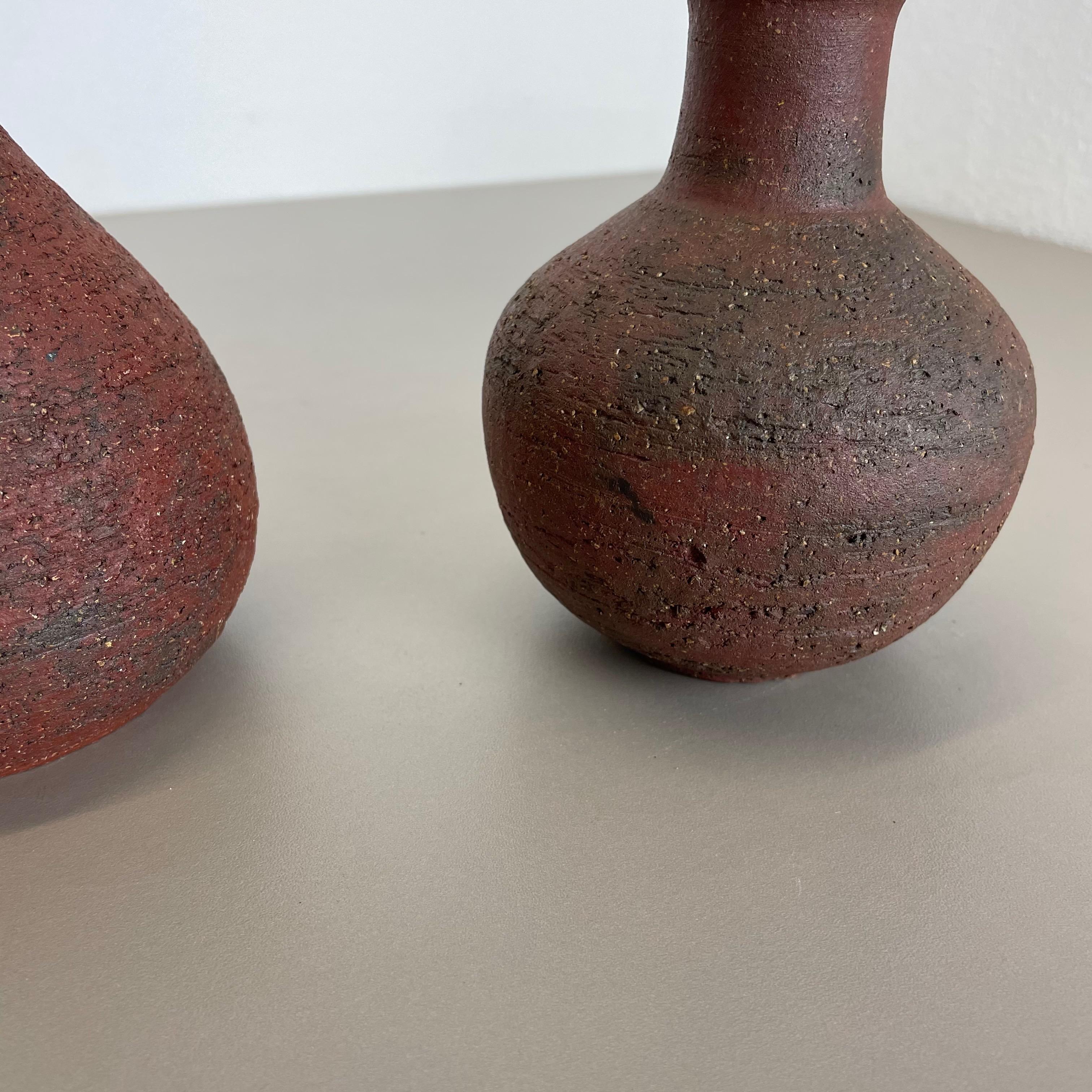 Set di 2 oggetti scultorei in Studio Pottery Gerhard Liebenthron, Germania, anni '70 in vendita 3
