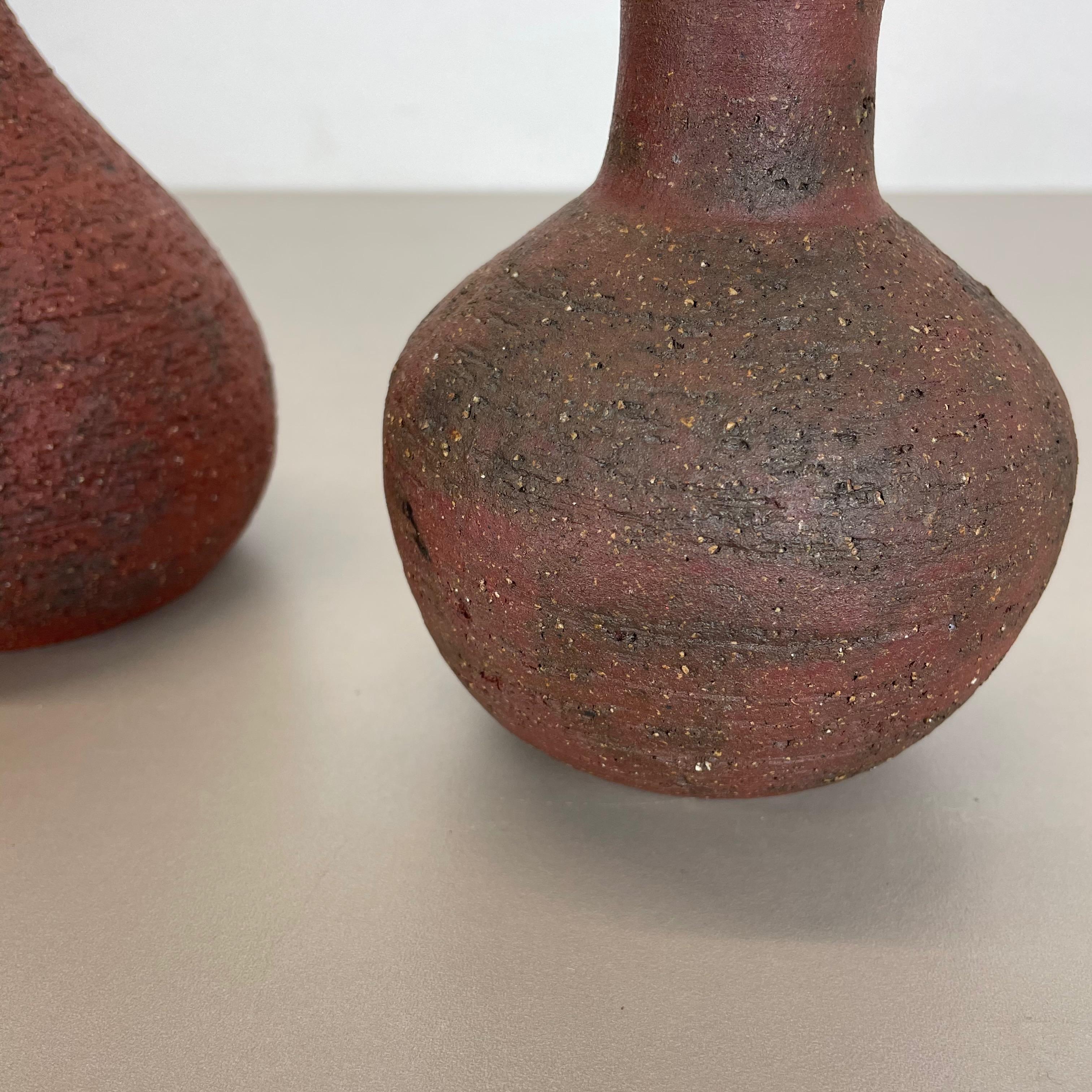 Set di 2 oggetti scultorei in Studio Pottery Gerhard Liebenthron, Germania, anni '70 in vendita 6