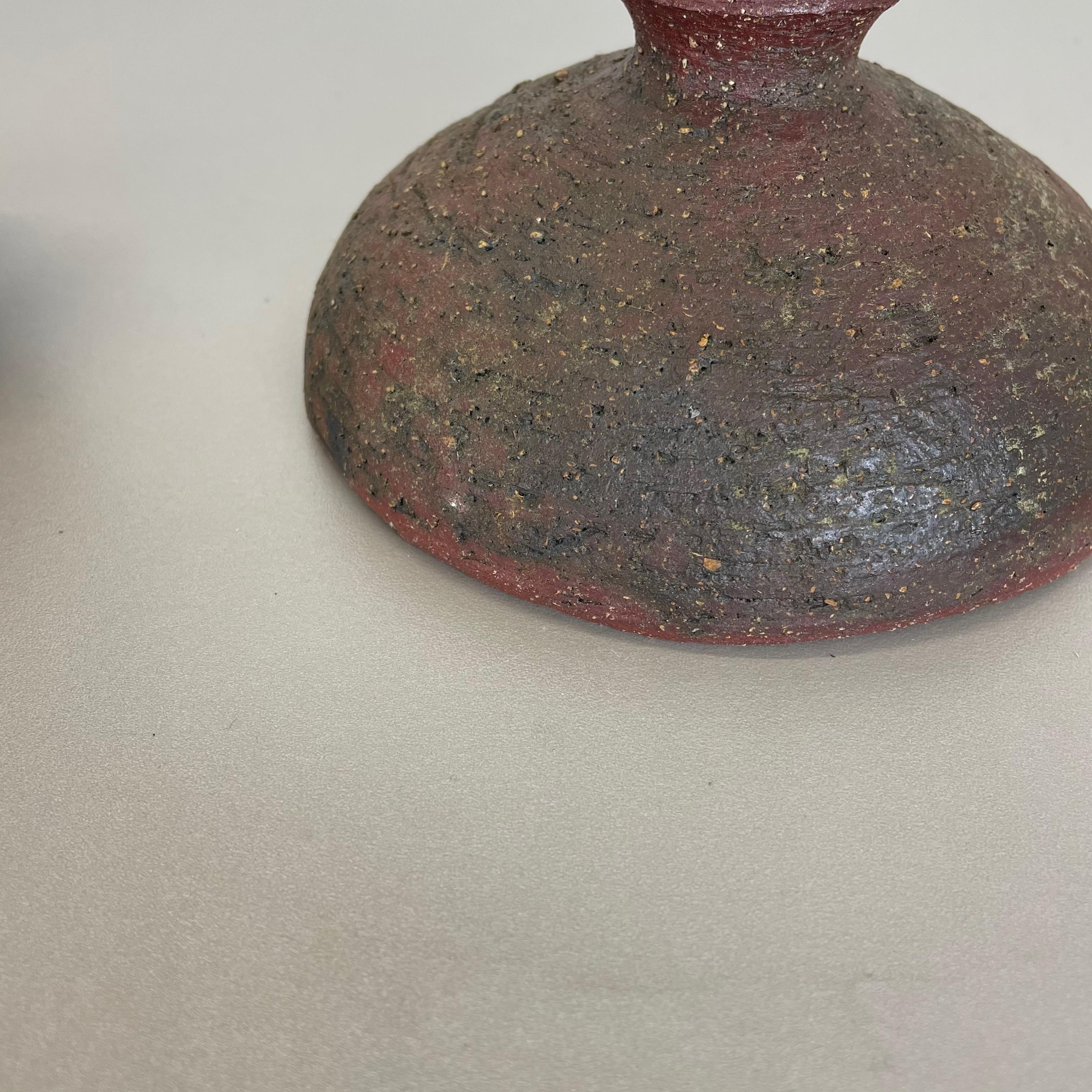 Set di 2 oggetti scultorei in Studio Pottery Gerhard Liebenthron, Germania, anni '70 in vendita 7