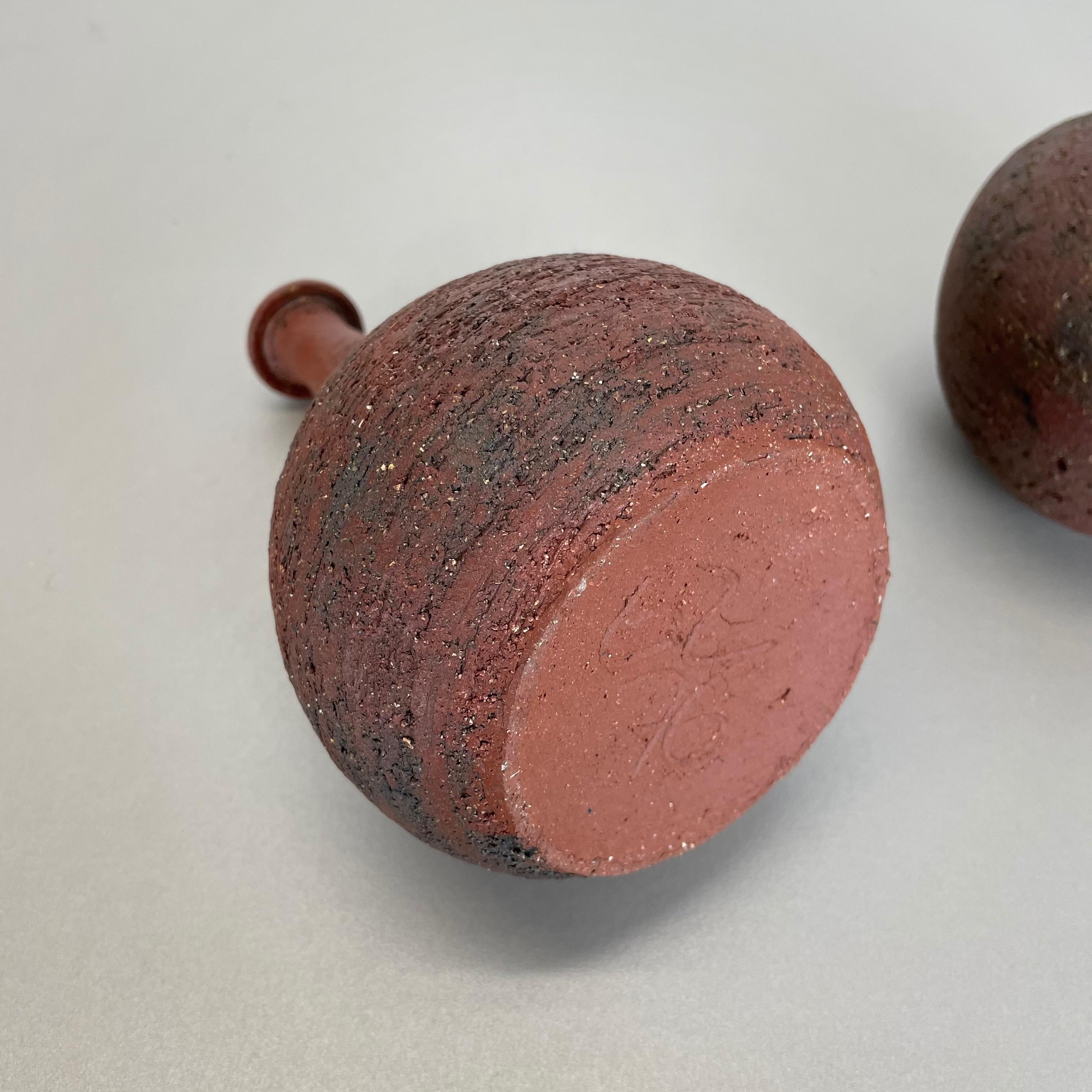 Set of 2 Studio Pottery Sculptural Objects Gerhard Liebenthron, Germany, 1970s For Sale 11