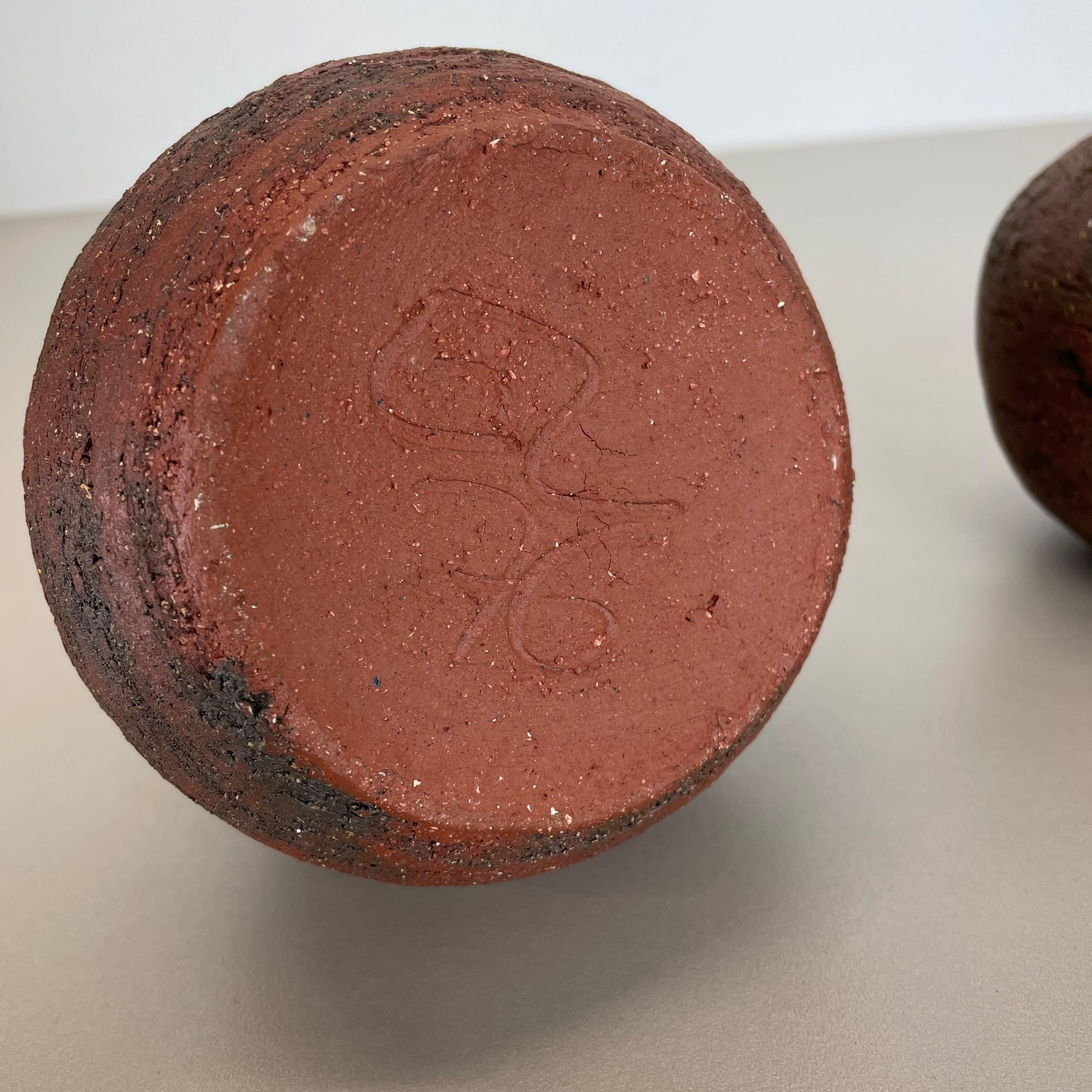 Set of 2 Studio Pottery Sculptural Objects Gerhard Liebenthron, Germany, 1970s For Sale 12