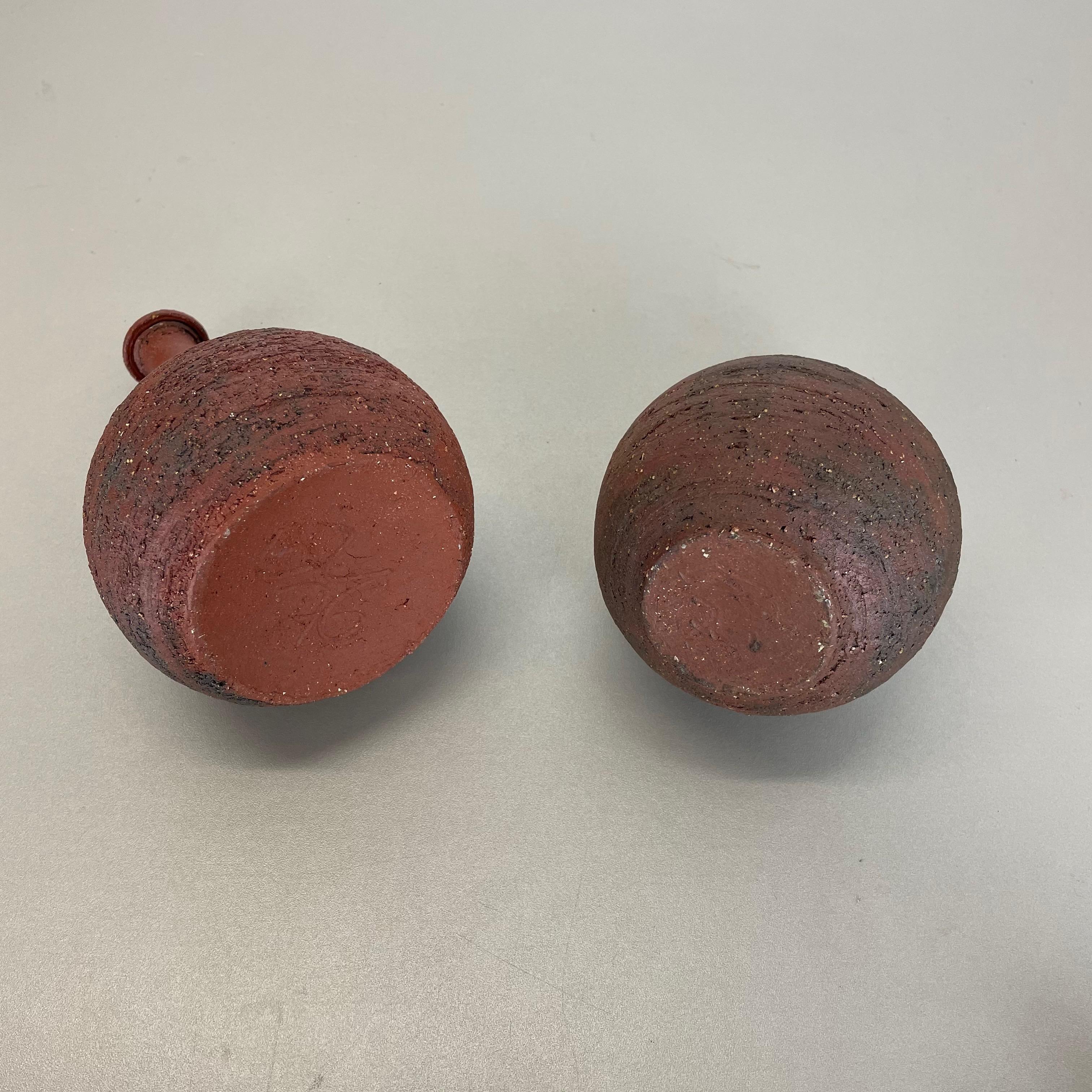 Set of 2 Studio Pottery Sculptural Objects Gerhard Liebenthron, Germany, 1970s For Sale 13