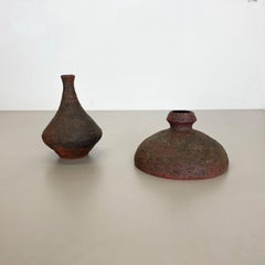 Set von 2 skulpturalen Objekten aus Studio-Keramik Gerhard Liebenthron, Deutschland, 1970er Jahre