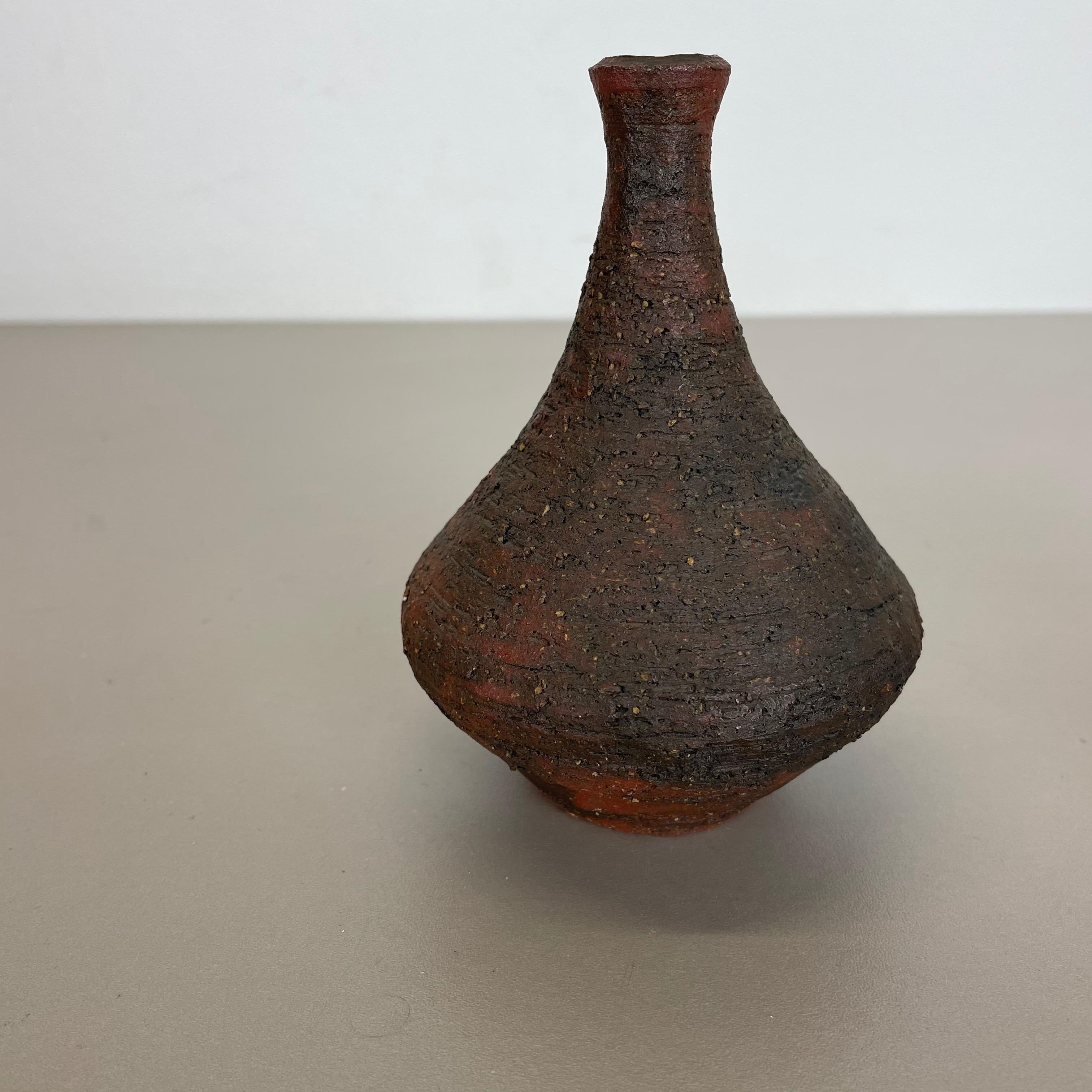 Terracotta Set di 2 oggetti scultorei in Studio Pottery Gerhard Liebenthron, Germania, anni '70 in vendita