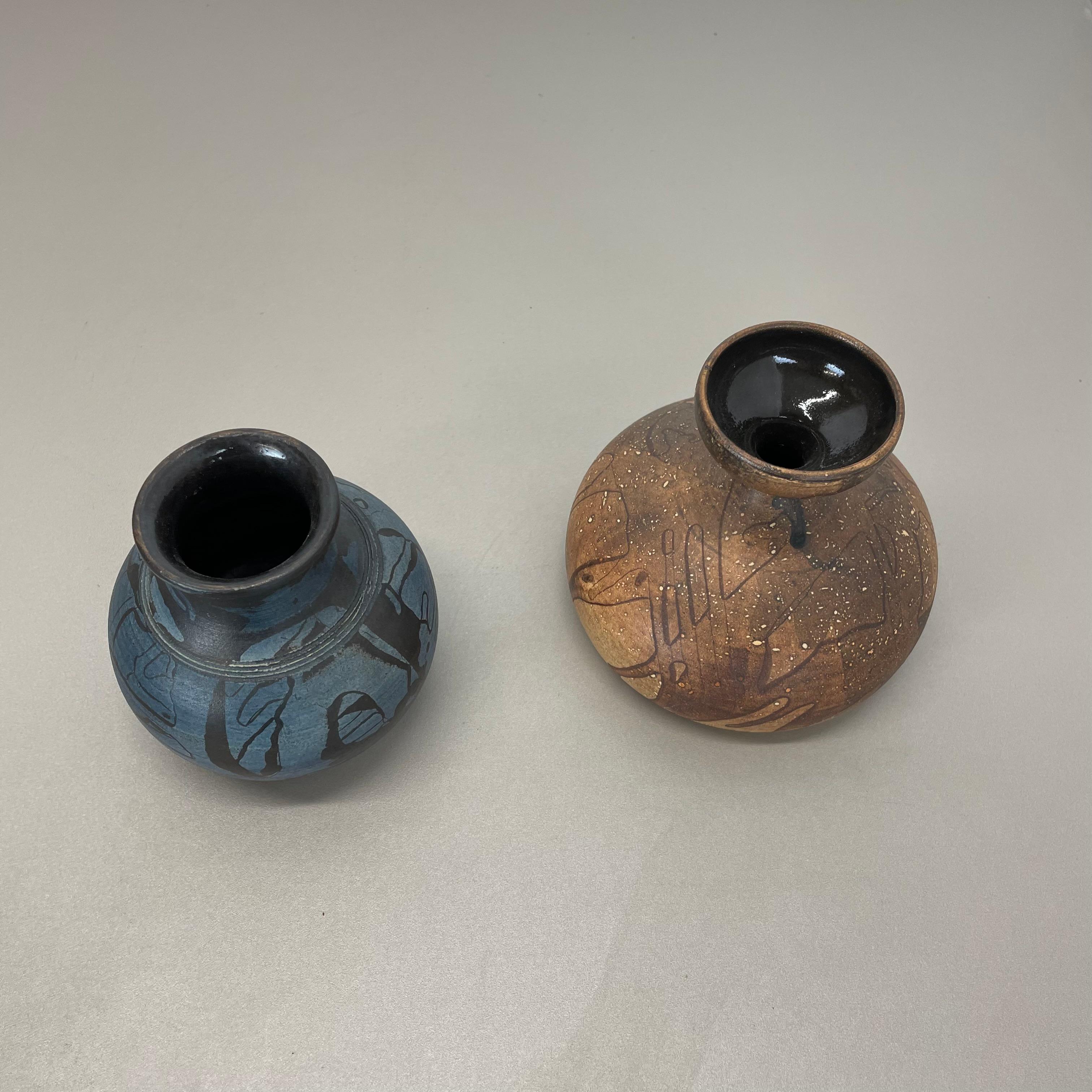 Satz von 2 Studio Pottery Skulpturale Objekte Gerhard Liebenthron, Deutschland, 1980er Jahre im Angebot 8