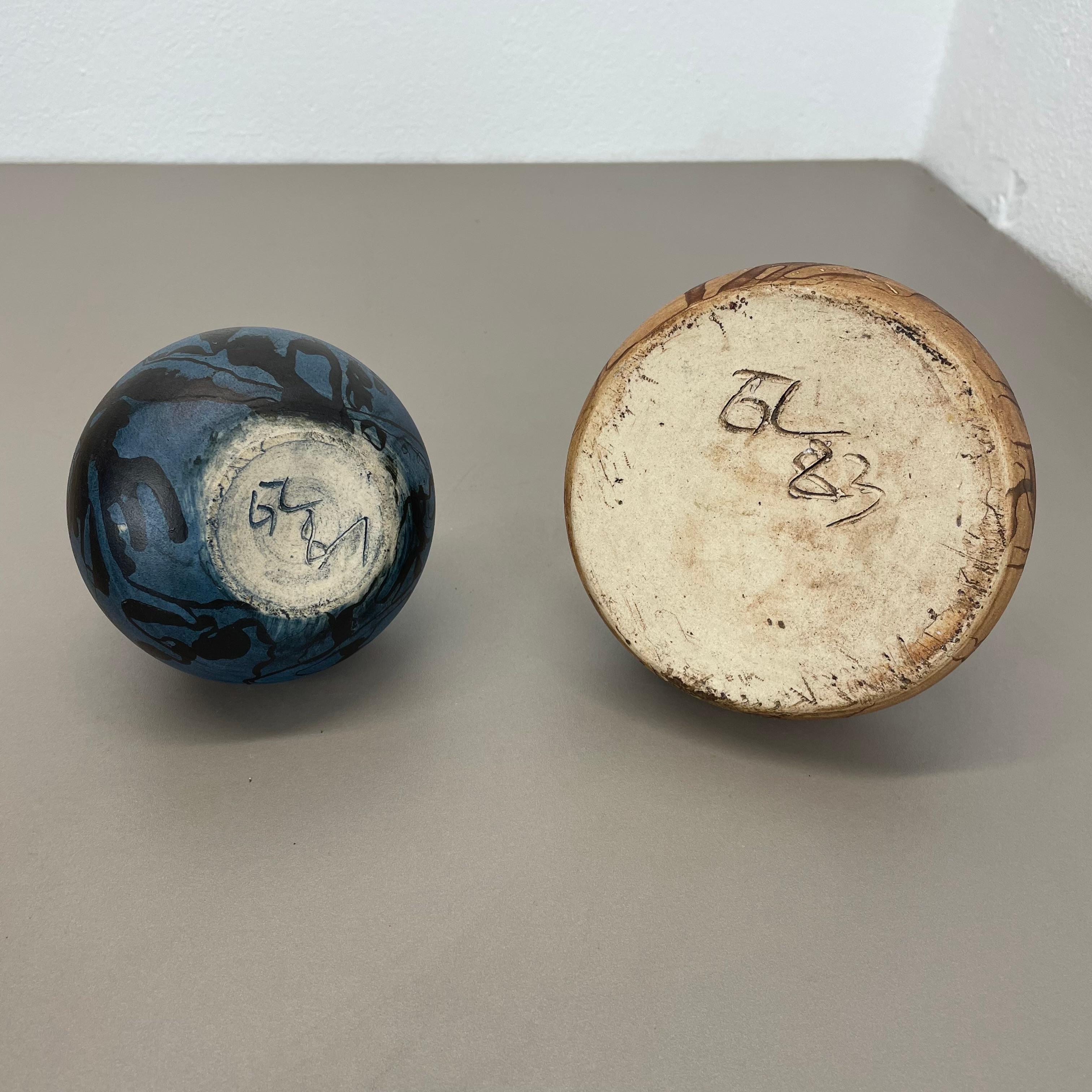 Satz von 2 Studio Pottery Skulpturale Objekte Gerhard Liebenthron, Deutschland, 1980er Jahre im Angebot 12