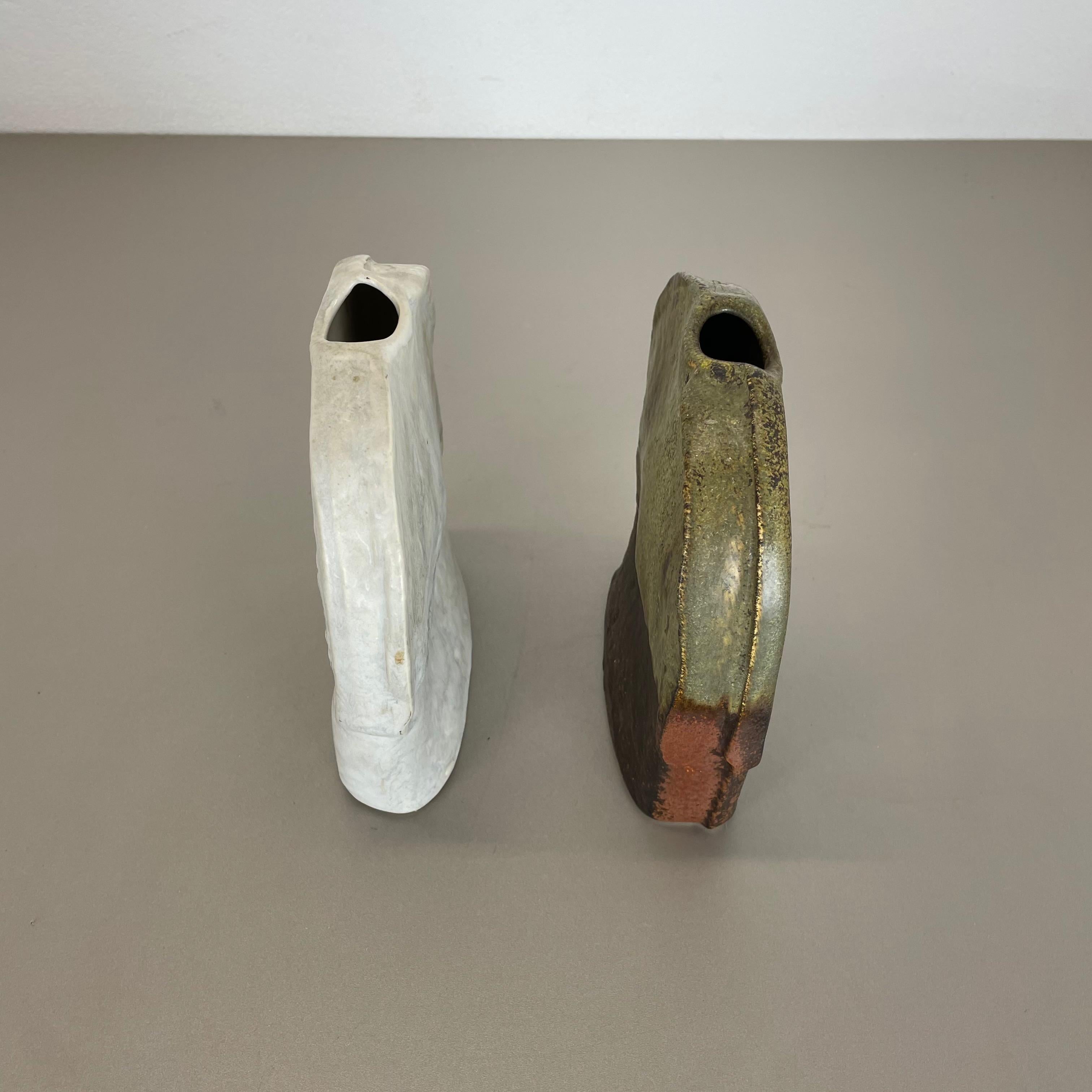 Ensemble de 2 vases objets en poterie d'atelier de Heiner Balzar pour Steuler, Allemagne, 1970 en vente 5