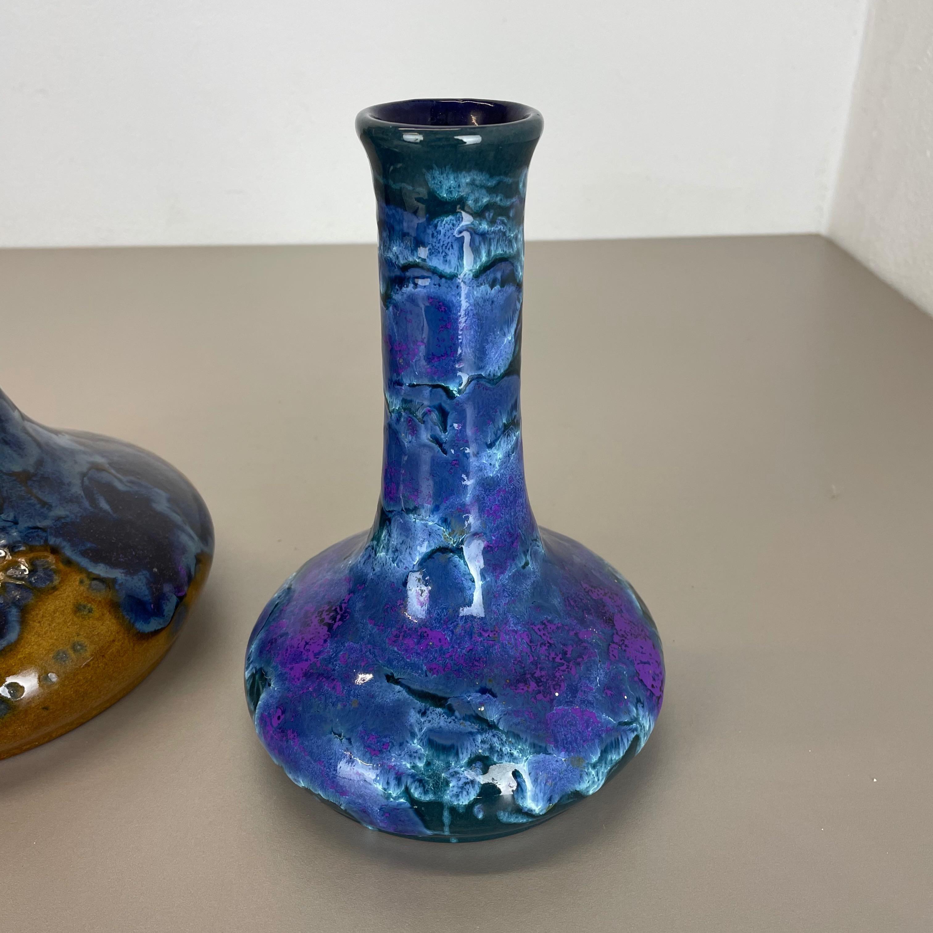 Ensemble de 2 vases « Super Glaze » en céramique Studio Pottery de Marei Ceramics, Allemagne, années 1970 en vente 6