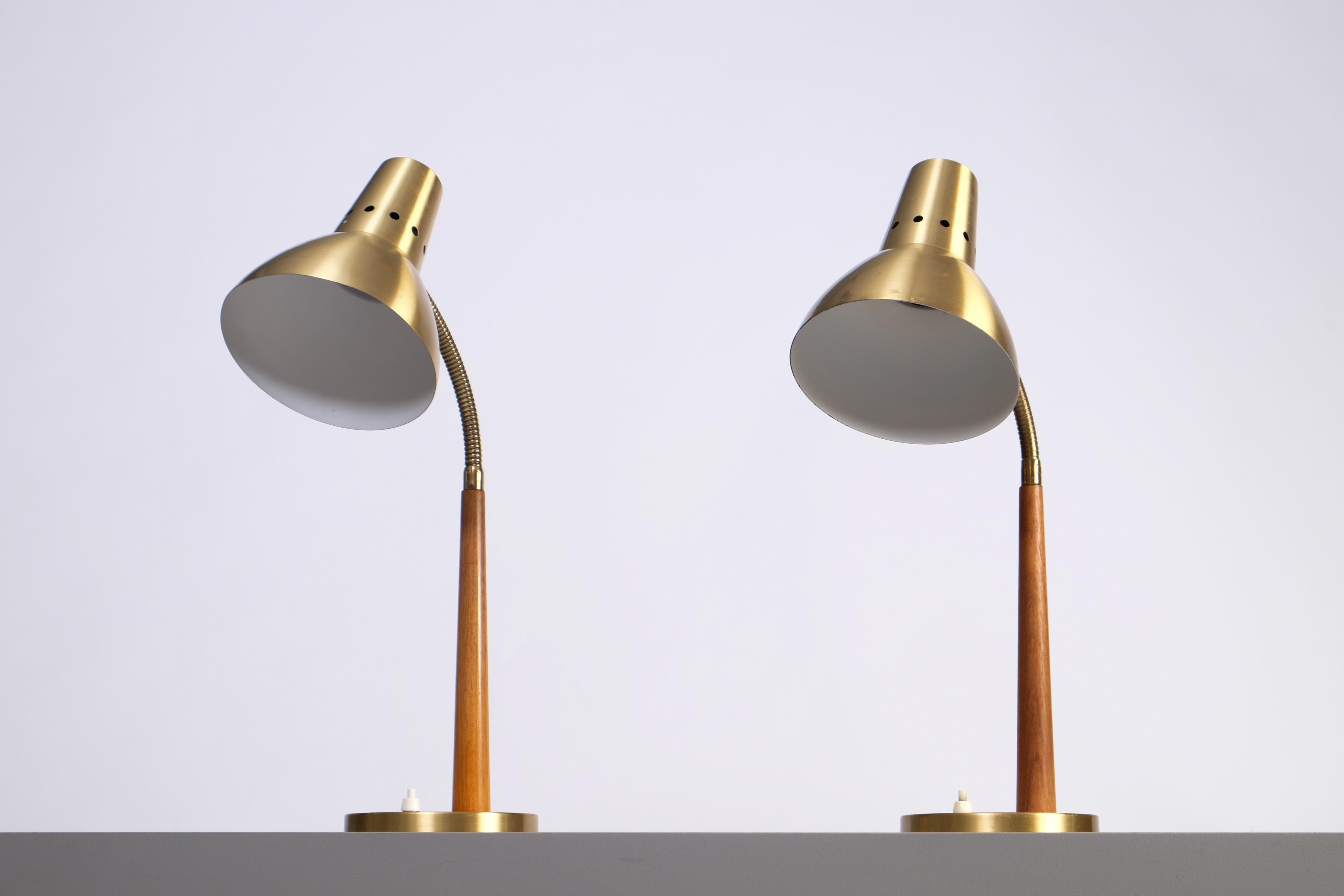Set of 2 Swedish Table Lamps by Boréns, 1960s In Good Condition In Stockholm, SE