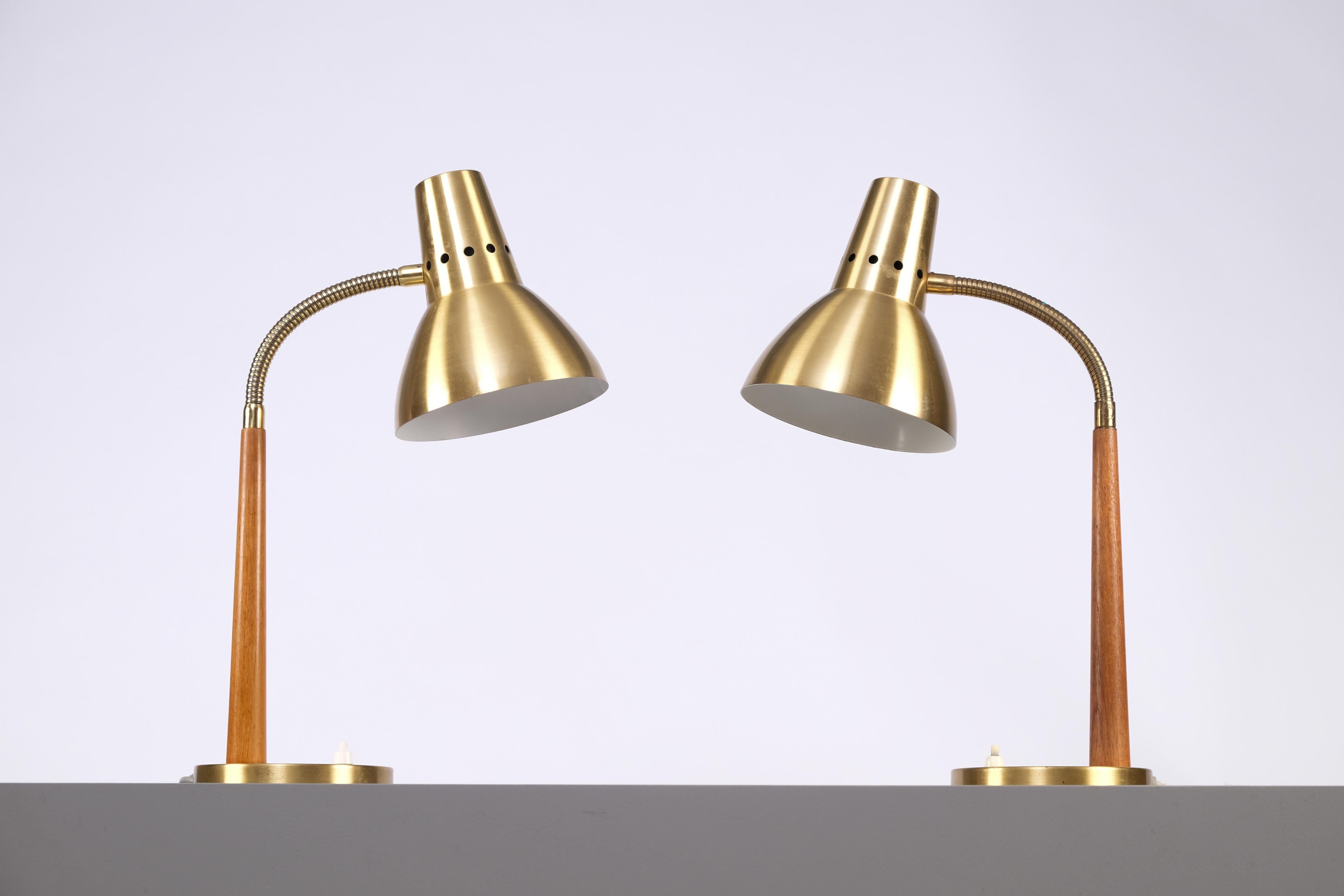 Mid-20th Century Set of 2 Swedish Table Lamps by Boréns, 1960s