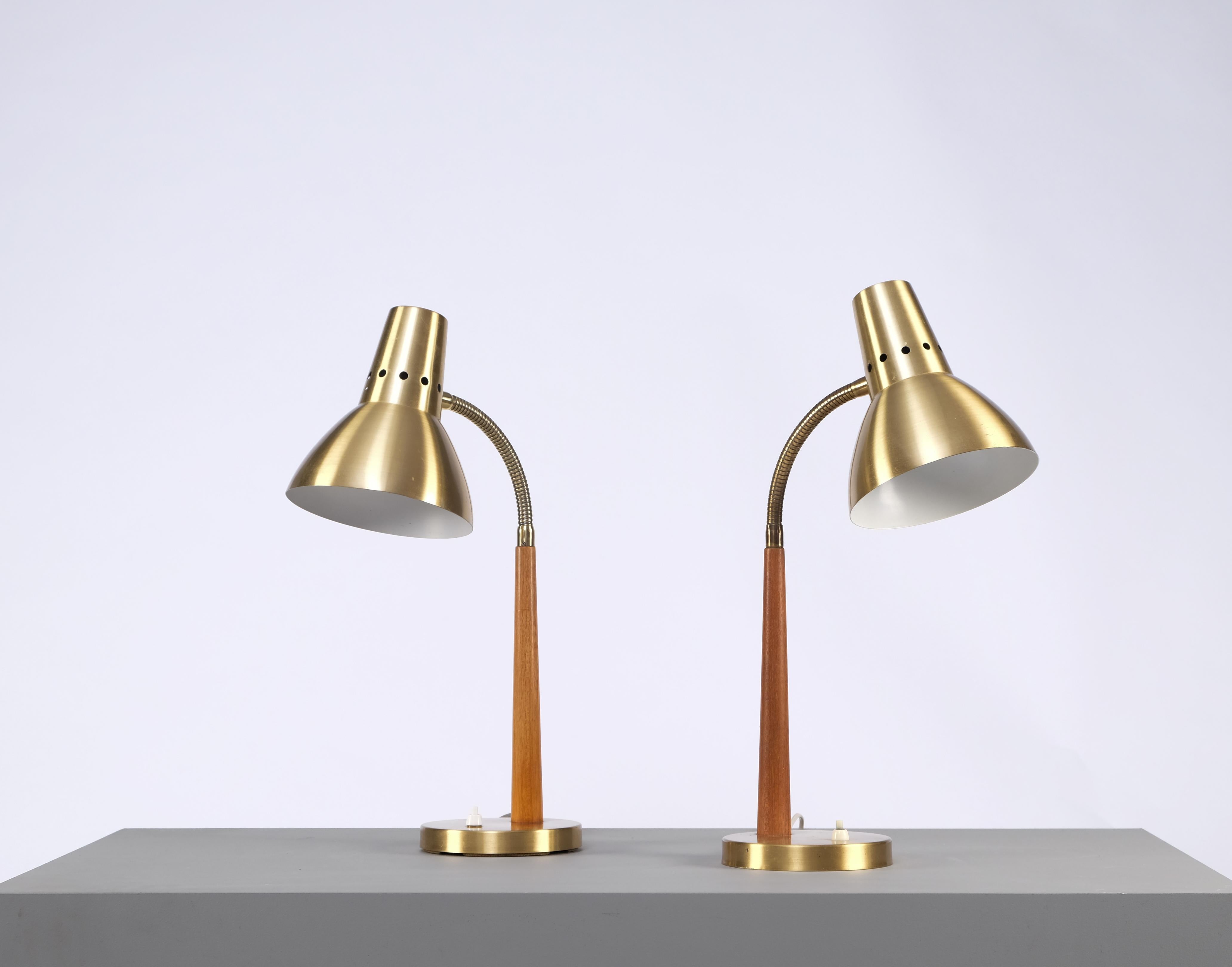 Set of 2 Swedish Table Lamps by Boréns, 1960s 2