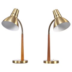 Set of 2 Swedish Table Lamps by Boréns, 1960s