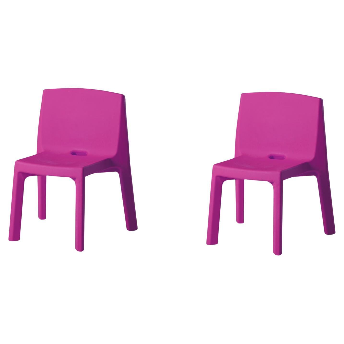 Set di 2 sedie Sweet Fuchsia Q4 di Jorge Najera