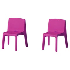 Set Of 2 Sweet Fuchsia Q4 Chairs by Jorge Najera