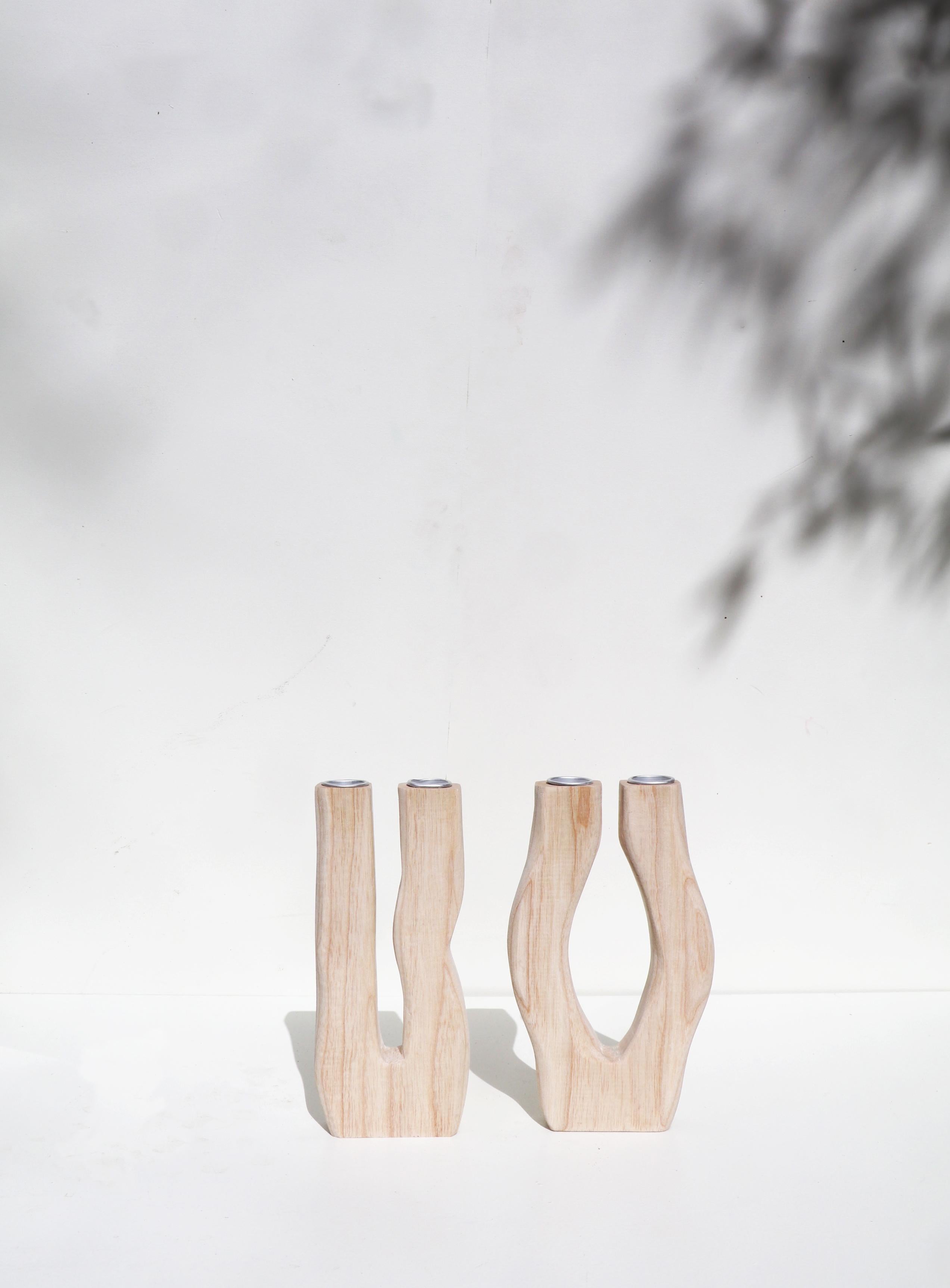 Set of 2 Swing & Arche Silhouette Candlesticks by Alice Lahana Studio In New Condition In Geneve, CH