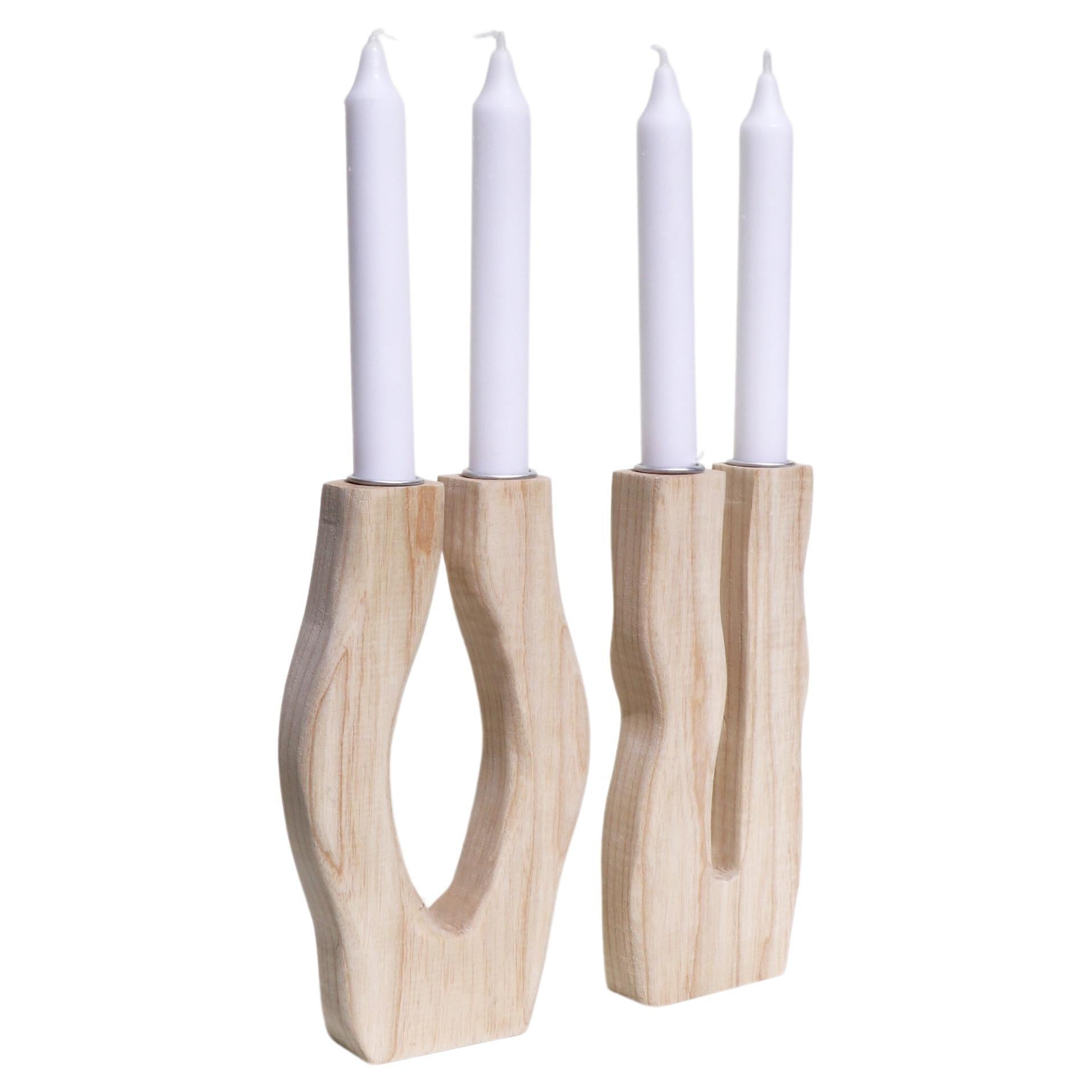 Set of 2 Swing & Arche Silhouette Candlesticks by Alice Lahana Studio