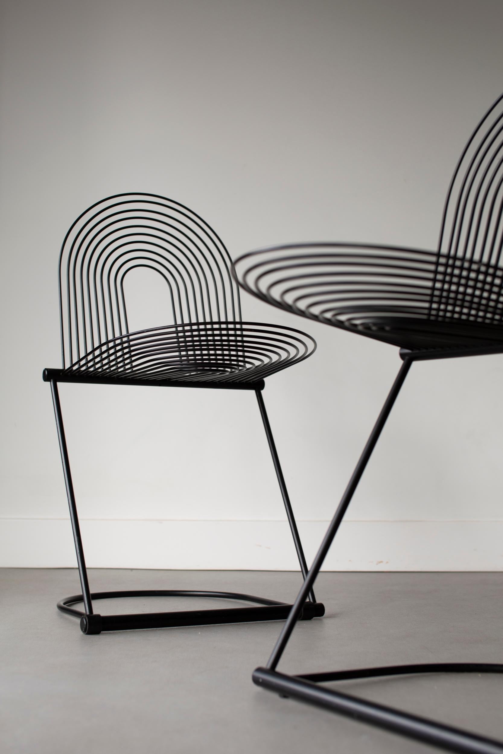 Fin du 20e siècle Ensemble de 2 chaises balançoires Jutta et Herbert Ohl en vente