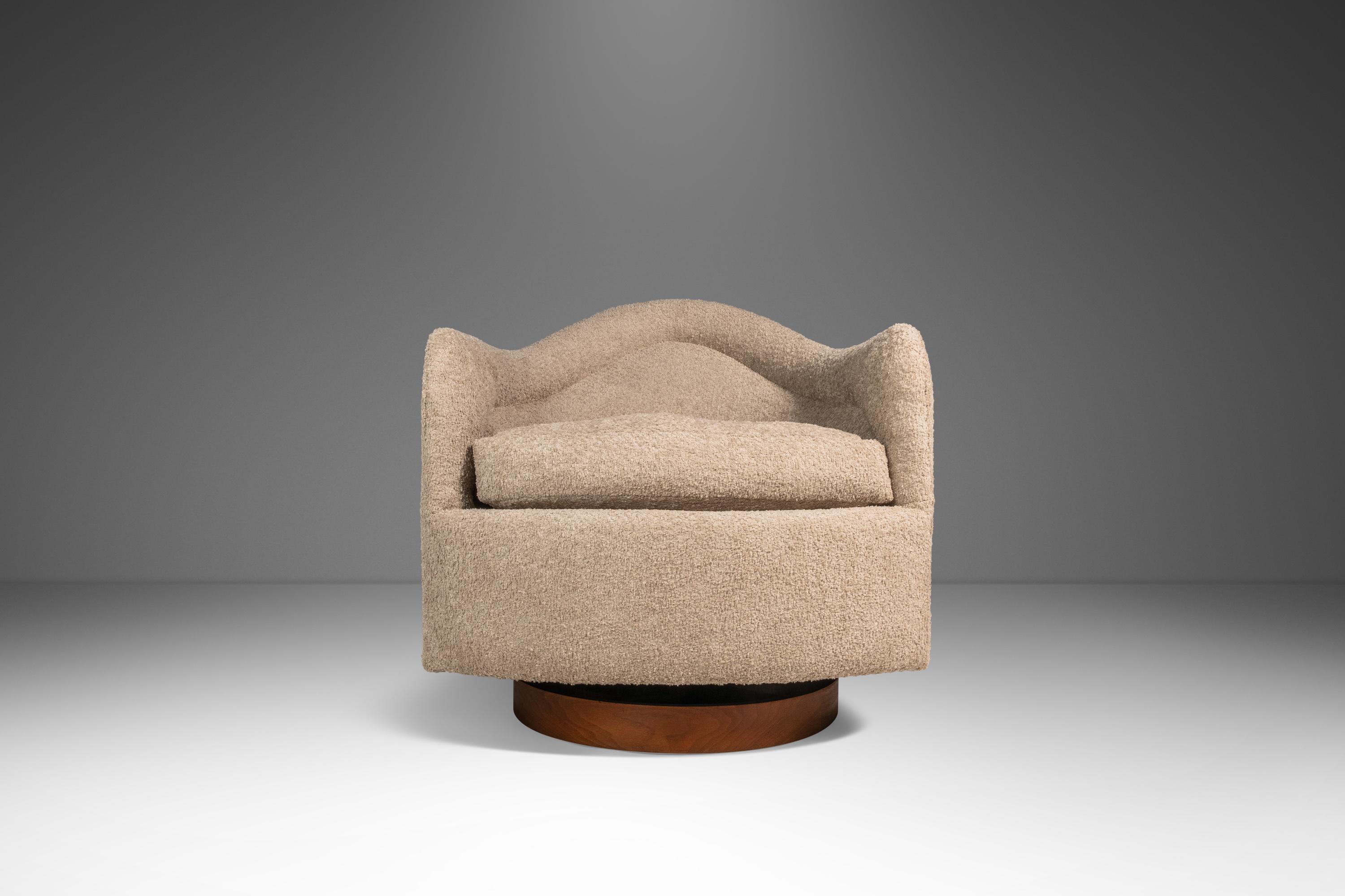 Ensemble de 2 pièces  Chaises de bain pivotantes, Adrian Pearsall pour Craft Associates, USA, c.C. Bon état - En vente à Deland, FL