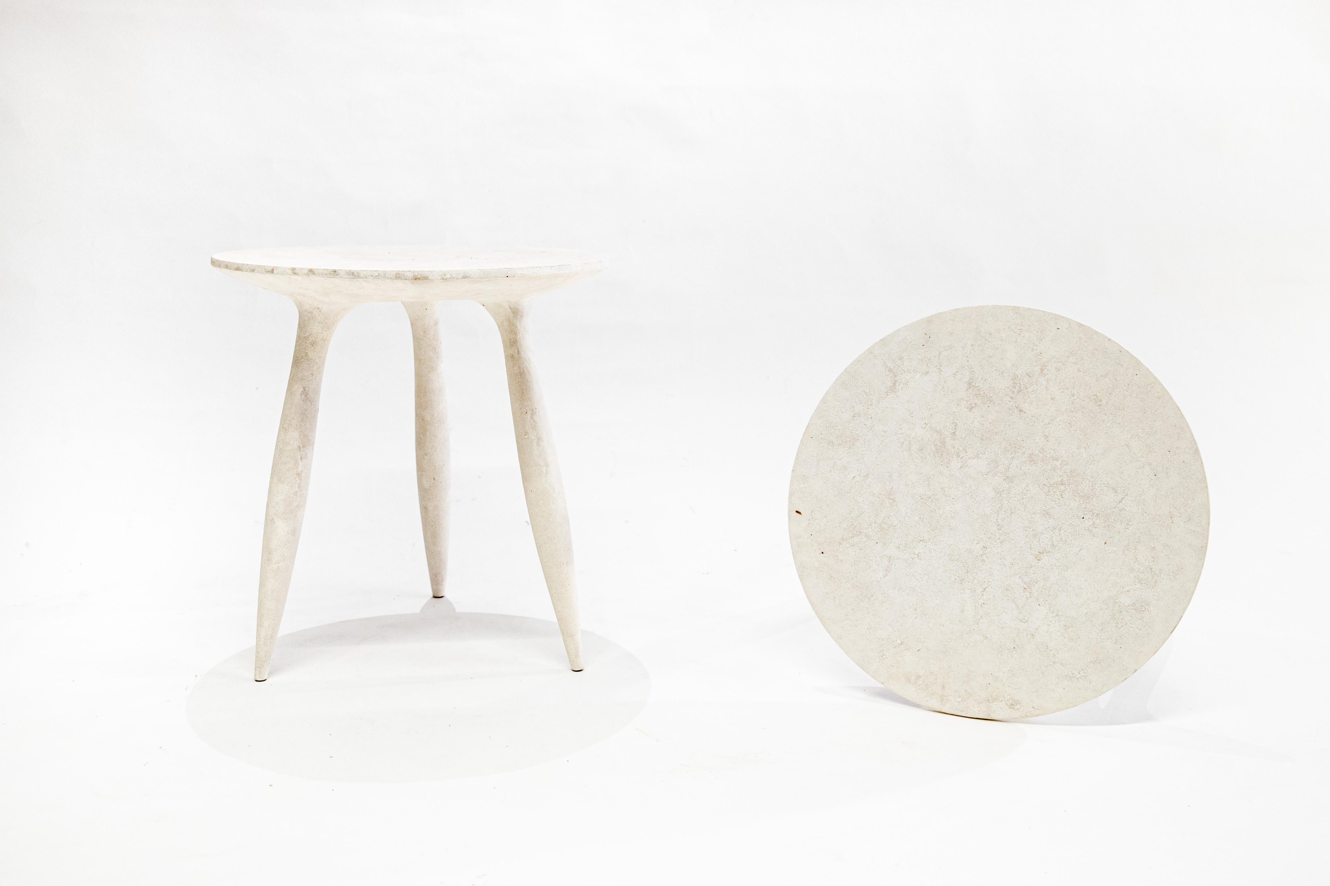 French Set of 2 Sycamore BTRFL Aside Stool by Cedric Breisacher