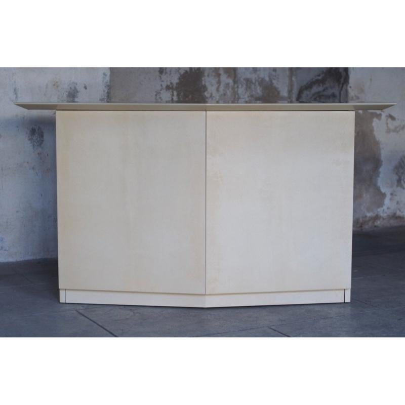 Set of 2 Table and Sideboard by Aldo Tura, Italy, 1960s For Sale 8