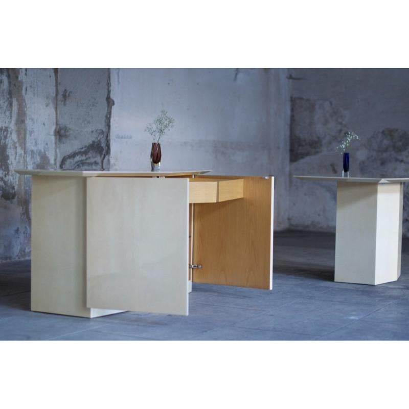 Set of 2 Table and Sideboard by Aldo Tura, Italy, 1960s For Sale 11