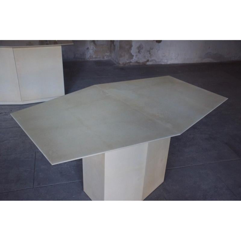 20th Century Set of 2 Table and Sideboard by Aldo Tura, Italy, 1960s For Sale