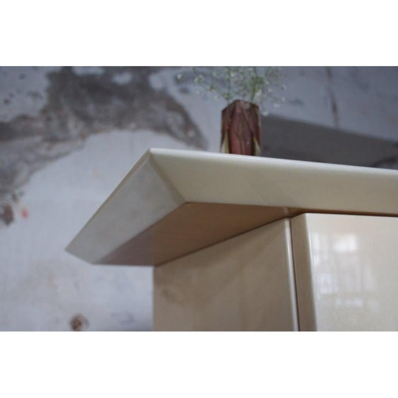 Wood Set of 2 Table and Sideboard by Aldo Tura, Italy, 1960s For Sale