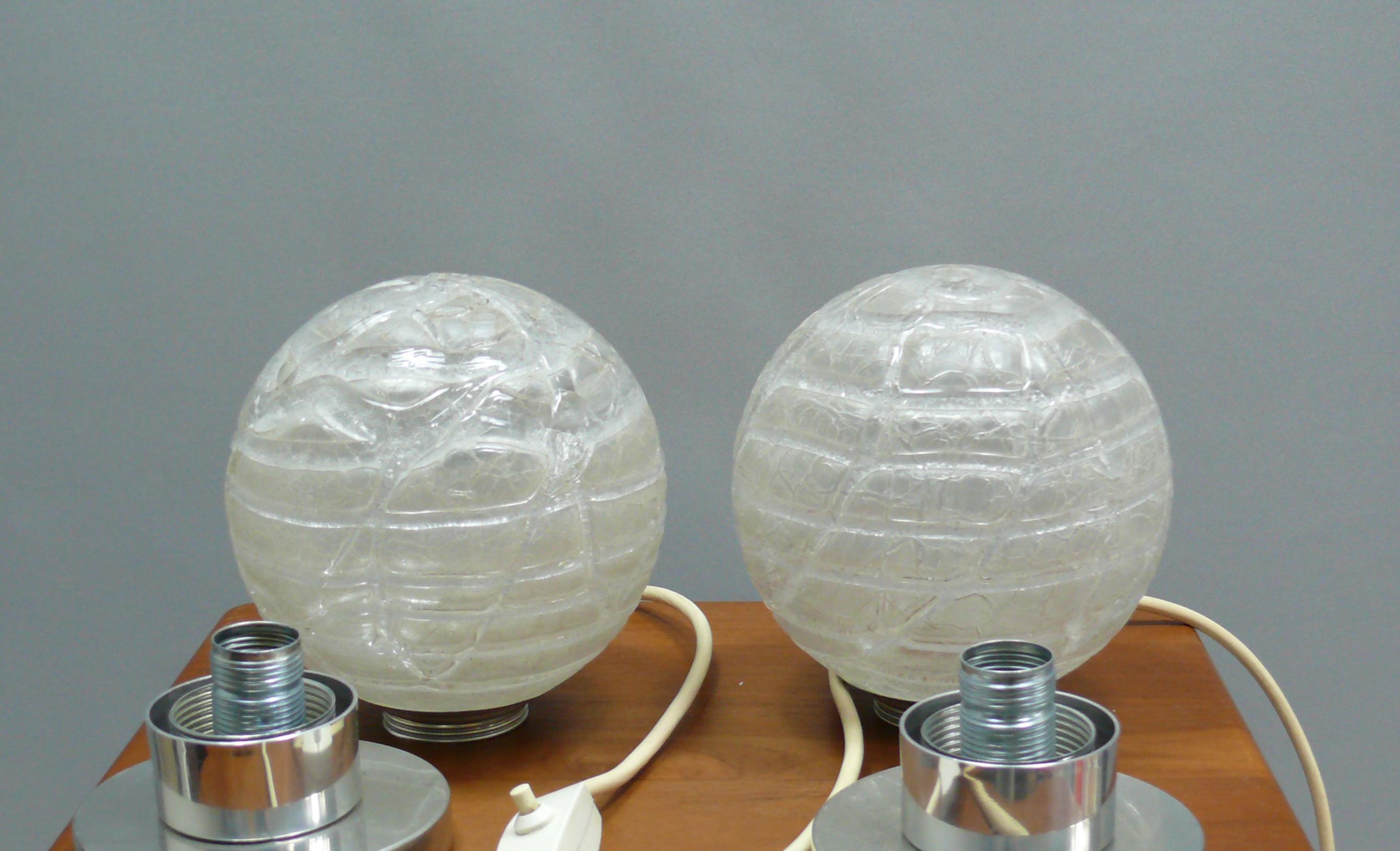 Satz von 2 Space Age-Tischlampen von Doria Deutschland,  1970s im Angebot 4