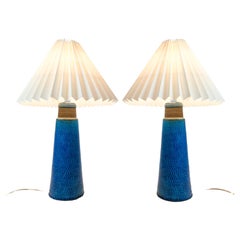 Vintage Set Of 2 Table Lamps By Niels Kähler Made By Herman A. Kähler