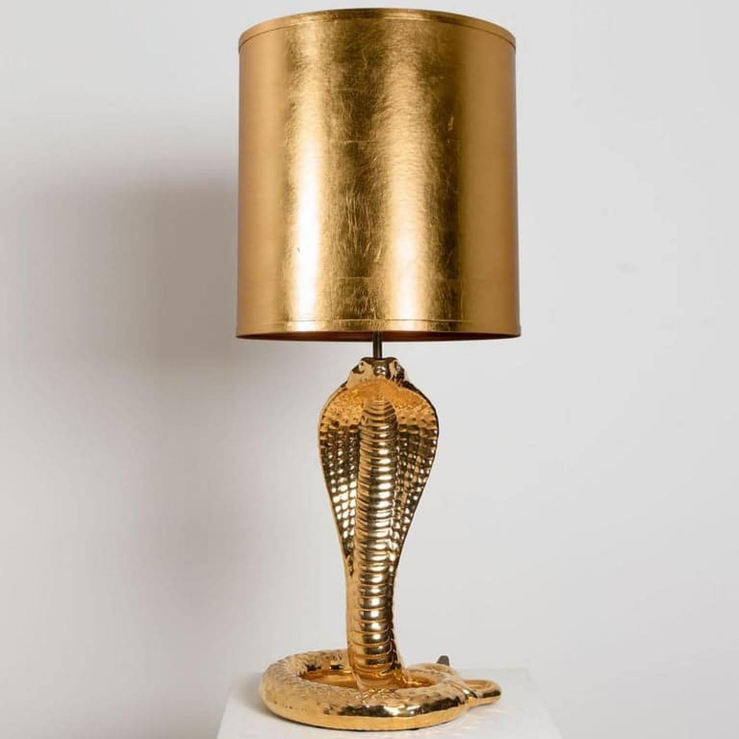 Set aus 2 Tischlampen „Corbra“ aus Keramik von Tommaso Barbi, 1960er Jahre im Angebot 7