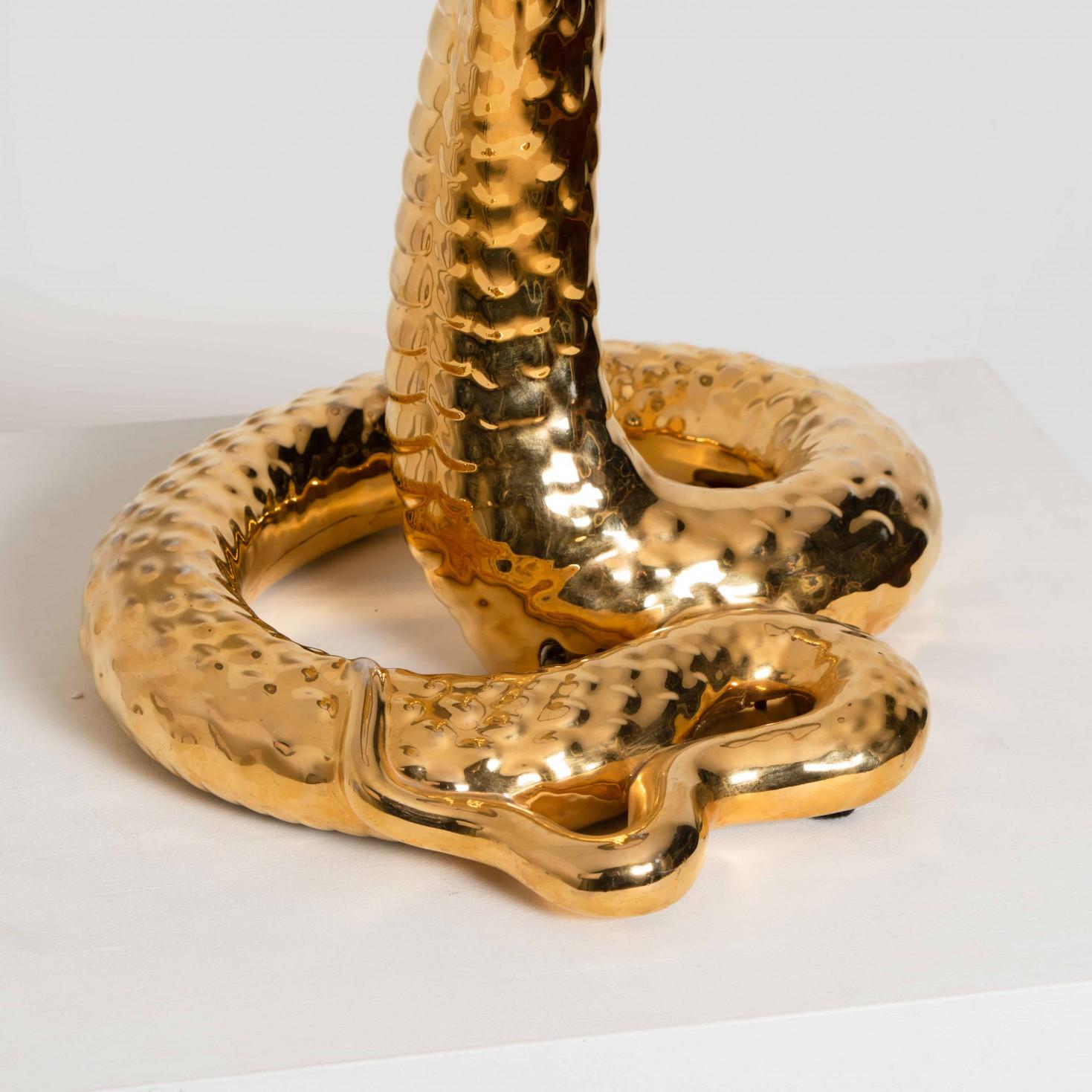 Set aus 2 Tischlampen „Corbra“ aus Keramik von Tommaso Barbi, 1960er Jahre im Zustand „Gut“ im Angebot in Rijssen, NL