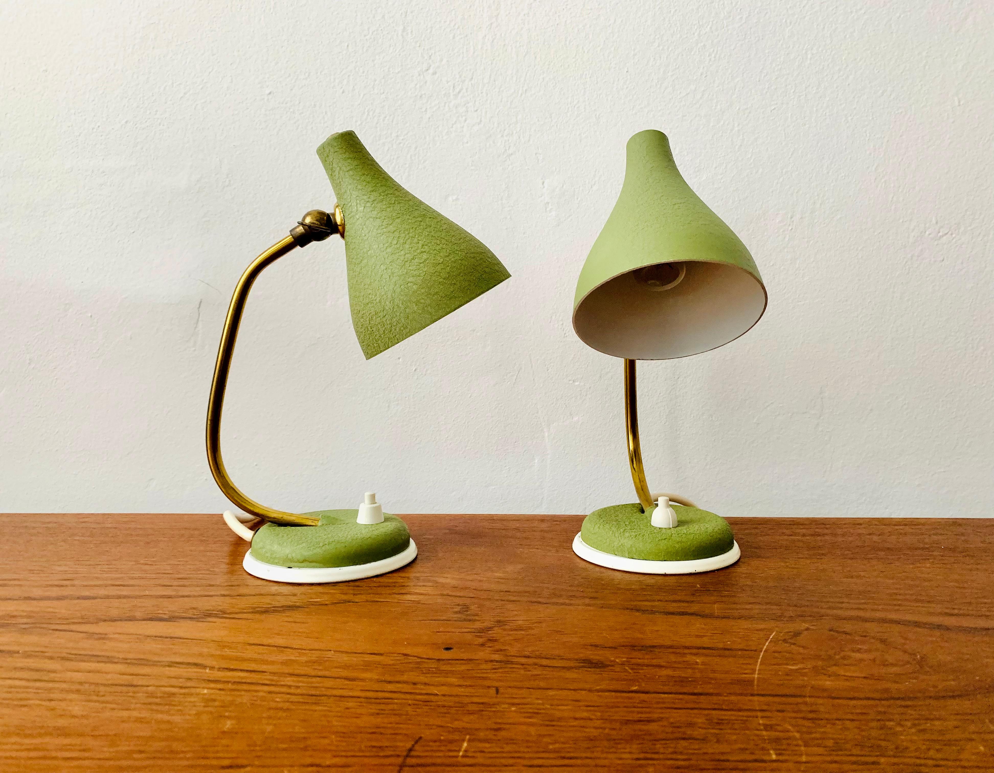 Mid-Century Modern Set of 2 Table Lamps For Sale