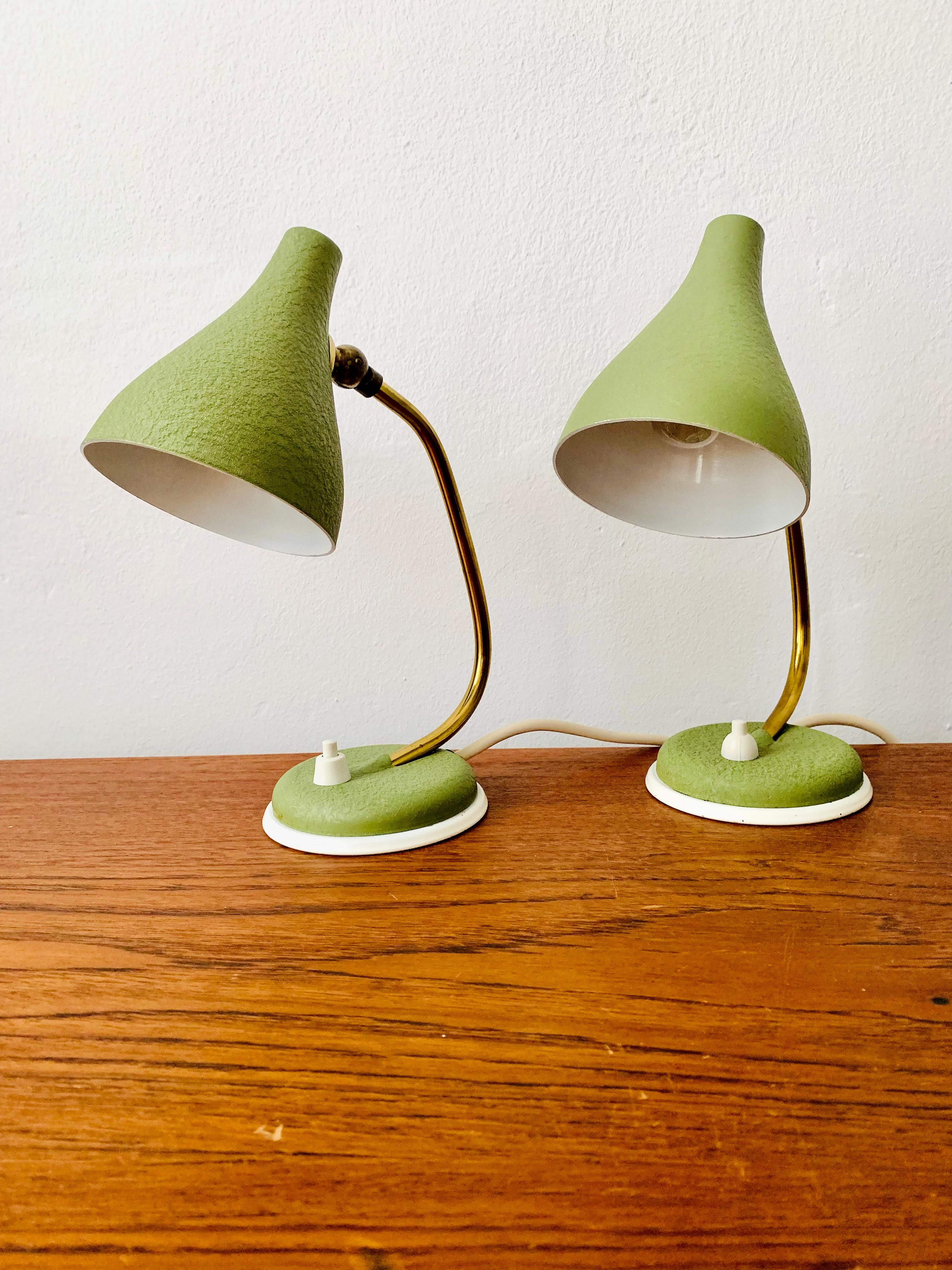 German Set of 2 Table Lamps For Sale