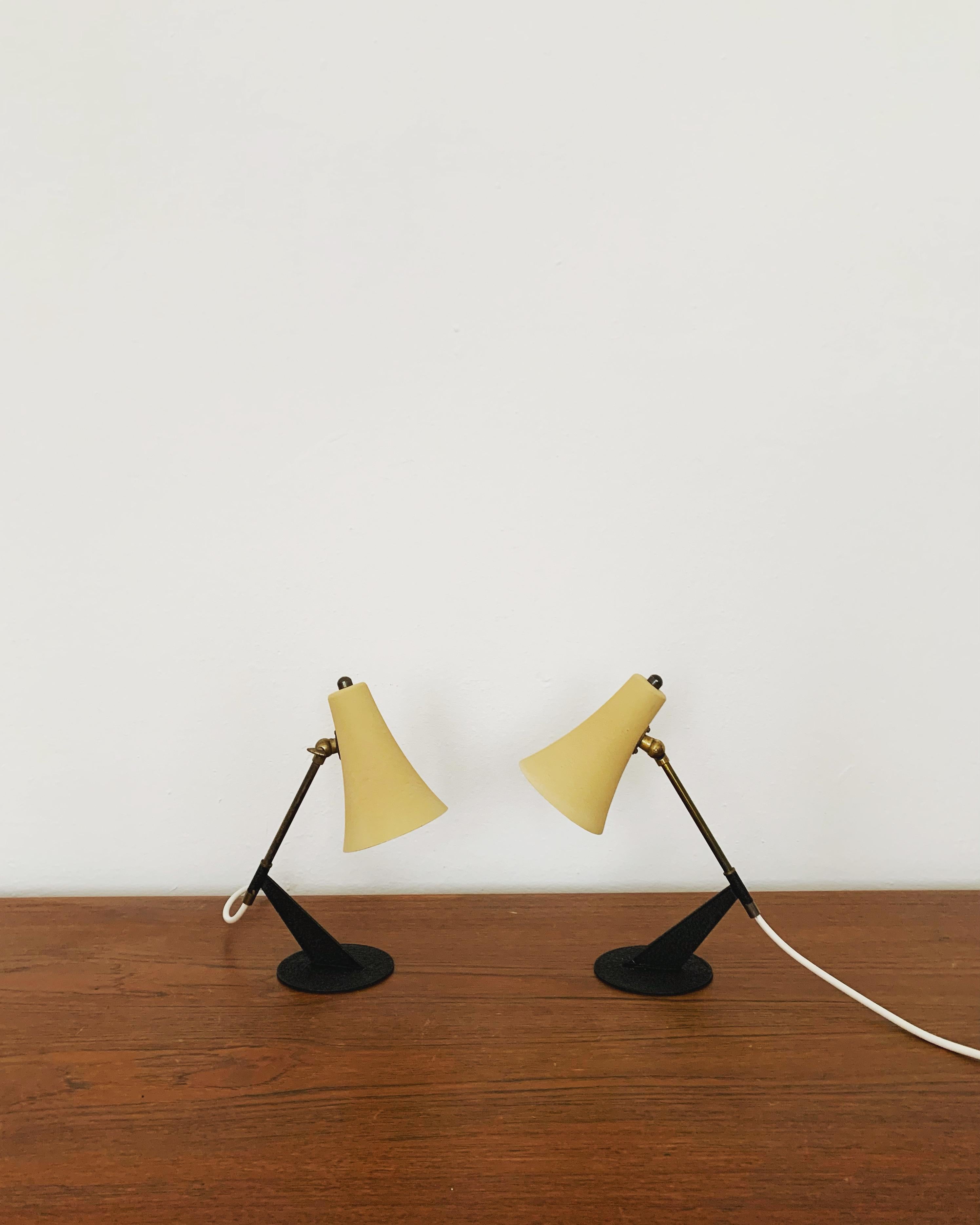 Milieu du XXe siècle Ensemble de 2 lampes de table en vente