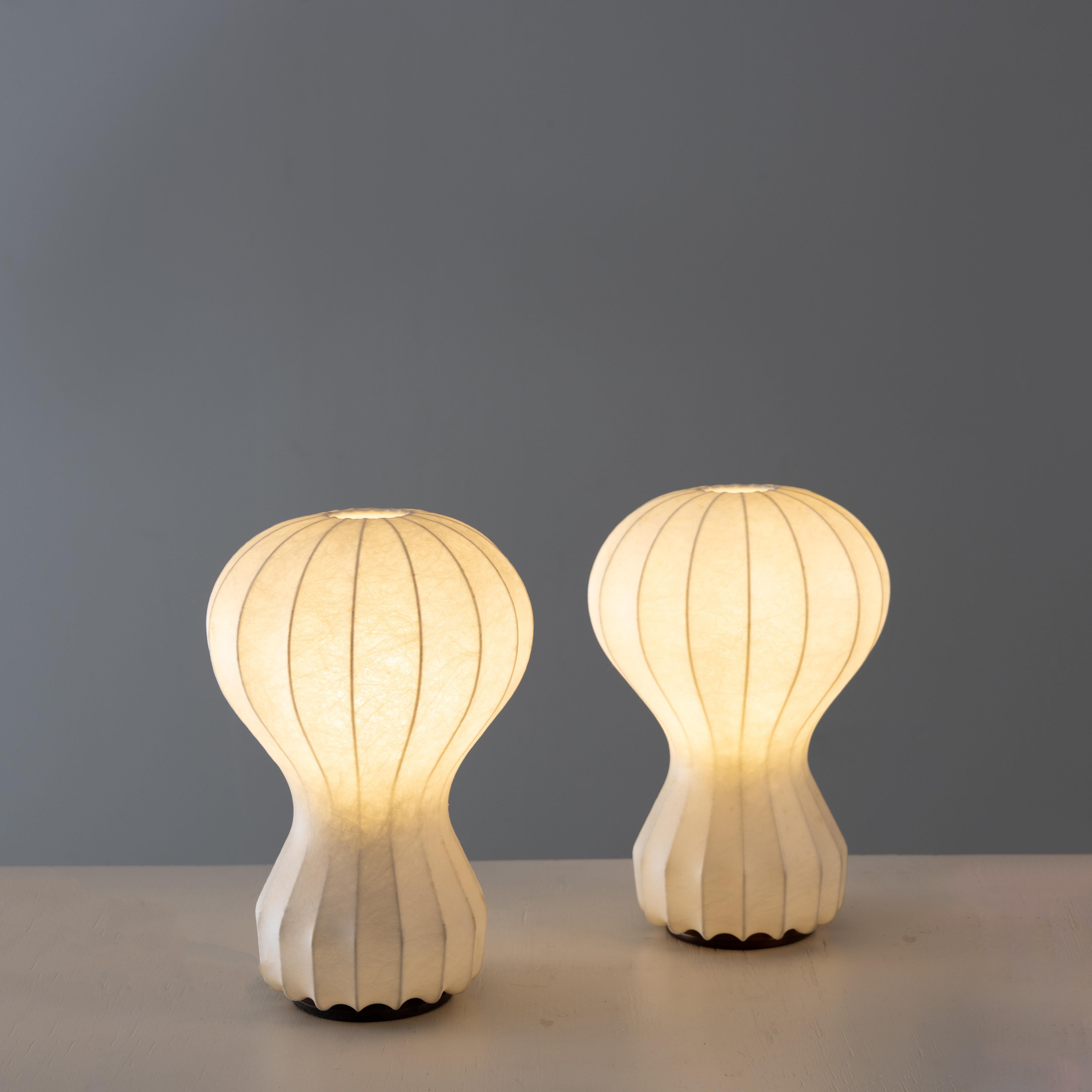 Italian Set of 2 table lamps mod. “Gatto”, Achille and Pier Giacomo Castiglioni for Flos For Sale