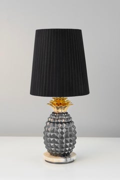 Set of 2 Table Lamps, Morais Table Lamp, Black Lampshade, Handmade in Portugal