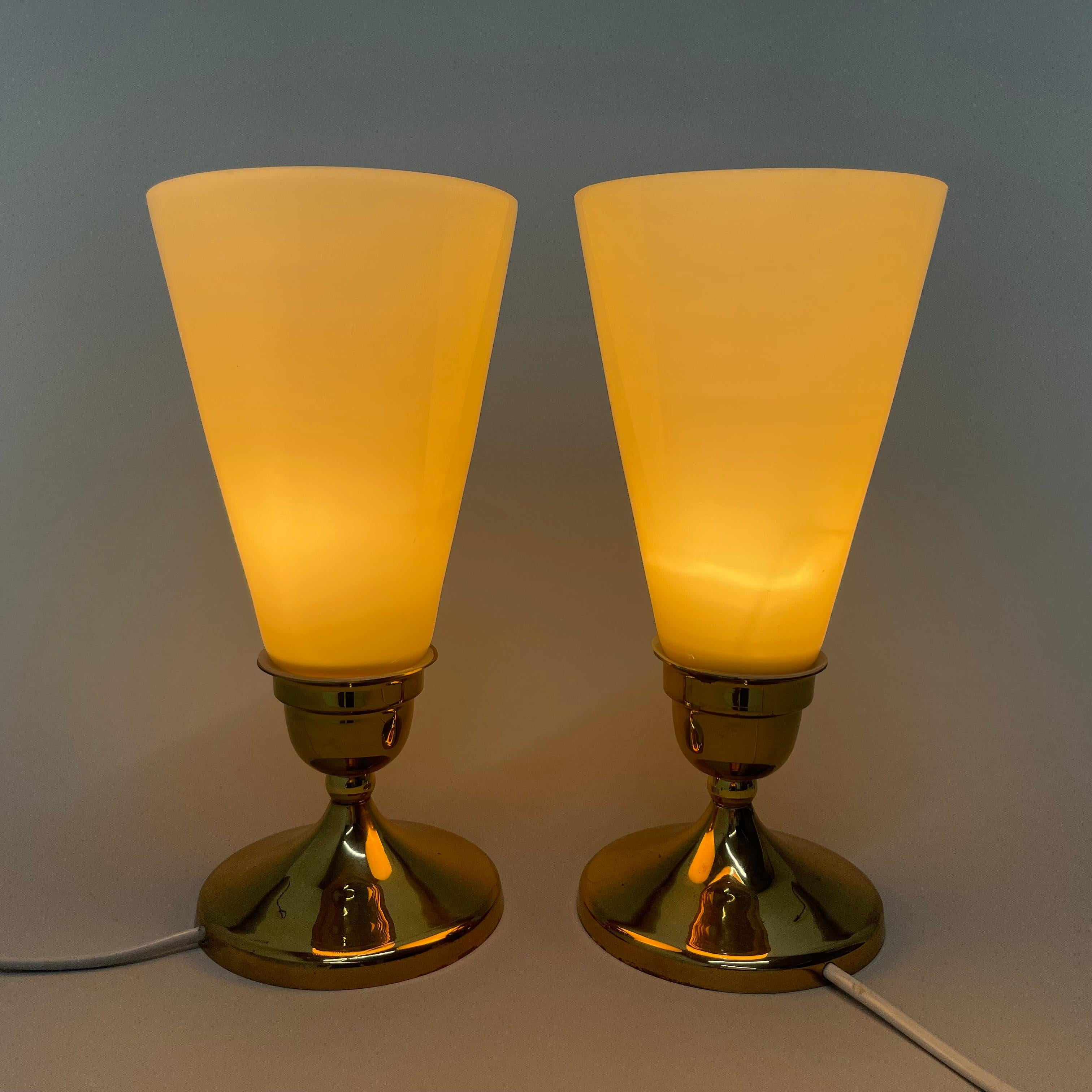 Set of 2 Table or Bedside Lamp by Kamenicky Senov, 1960's, Czechoslovakia 2