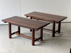 Set of 2 tables and 8 Georges Robert chairs 1960
