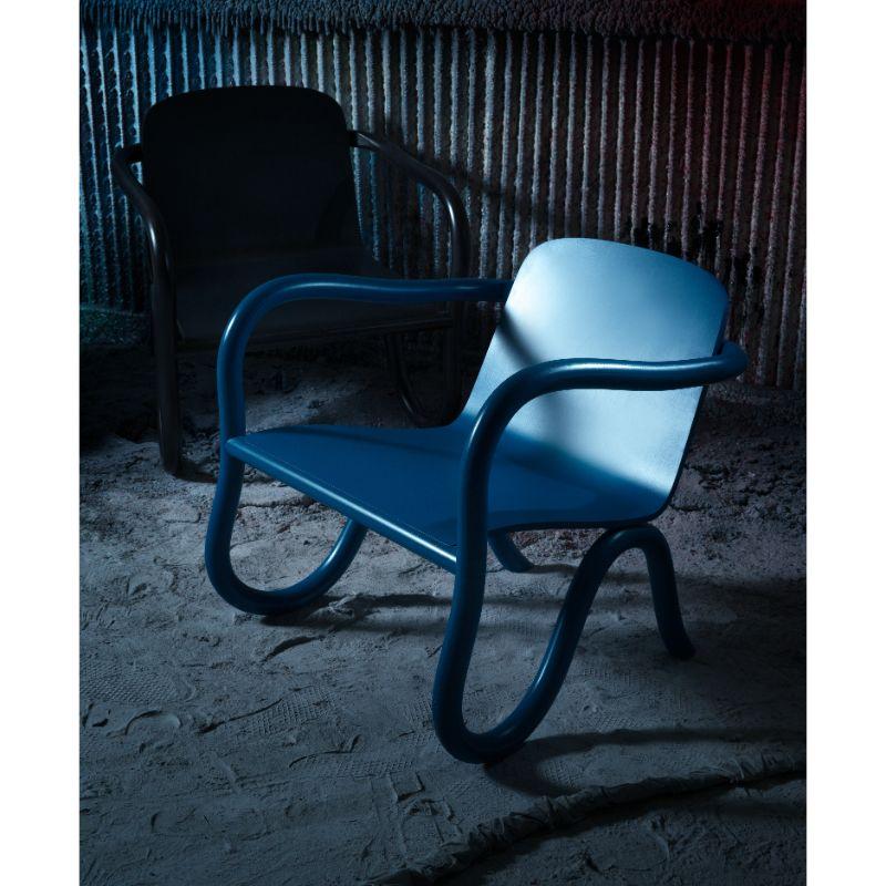Finlandais Ensemble de 2 chaises longues originales Kolho bleue de Tahiti, Mdj Kuu par Made by Choice en vente