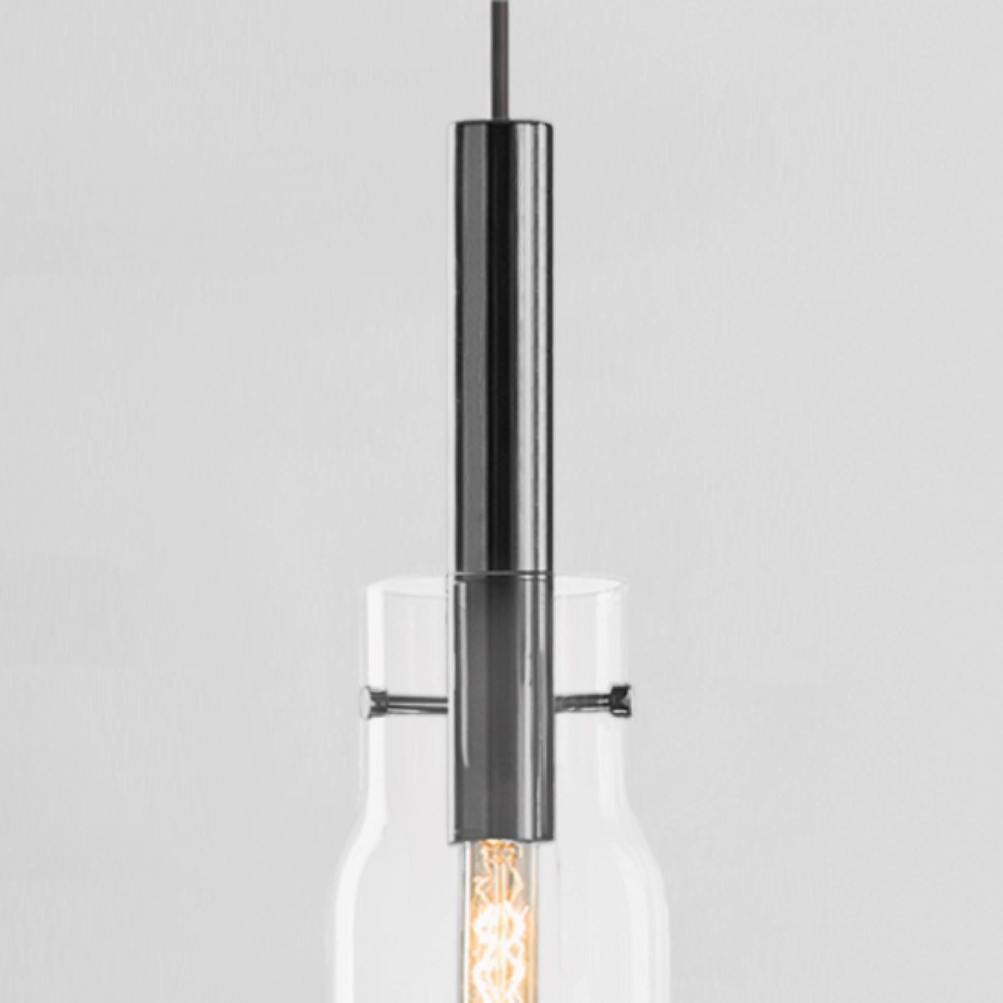 Post-Modern Set of 2 Tall Bandaska Pendant Light by Dechem Studio For Sale