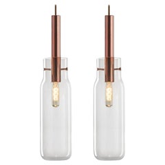 Set of 2 Tall Bandaska Pendant Light by Dechem Studio