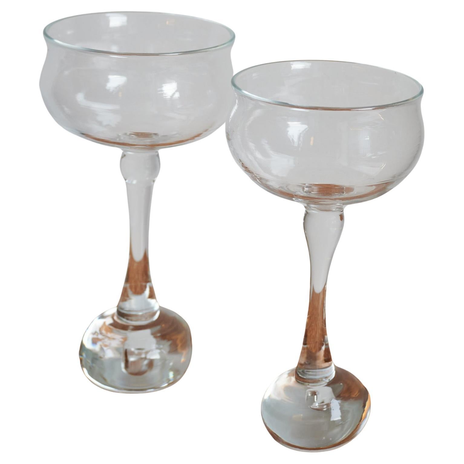 Set of 2 Tall Eden Mouthblown Glass by Caia Leifsdotter