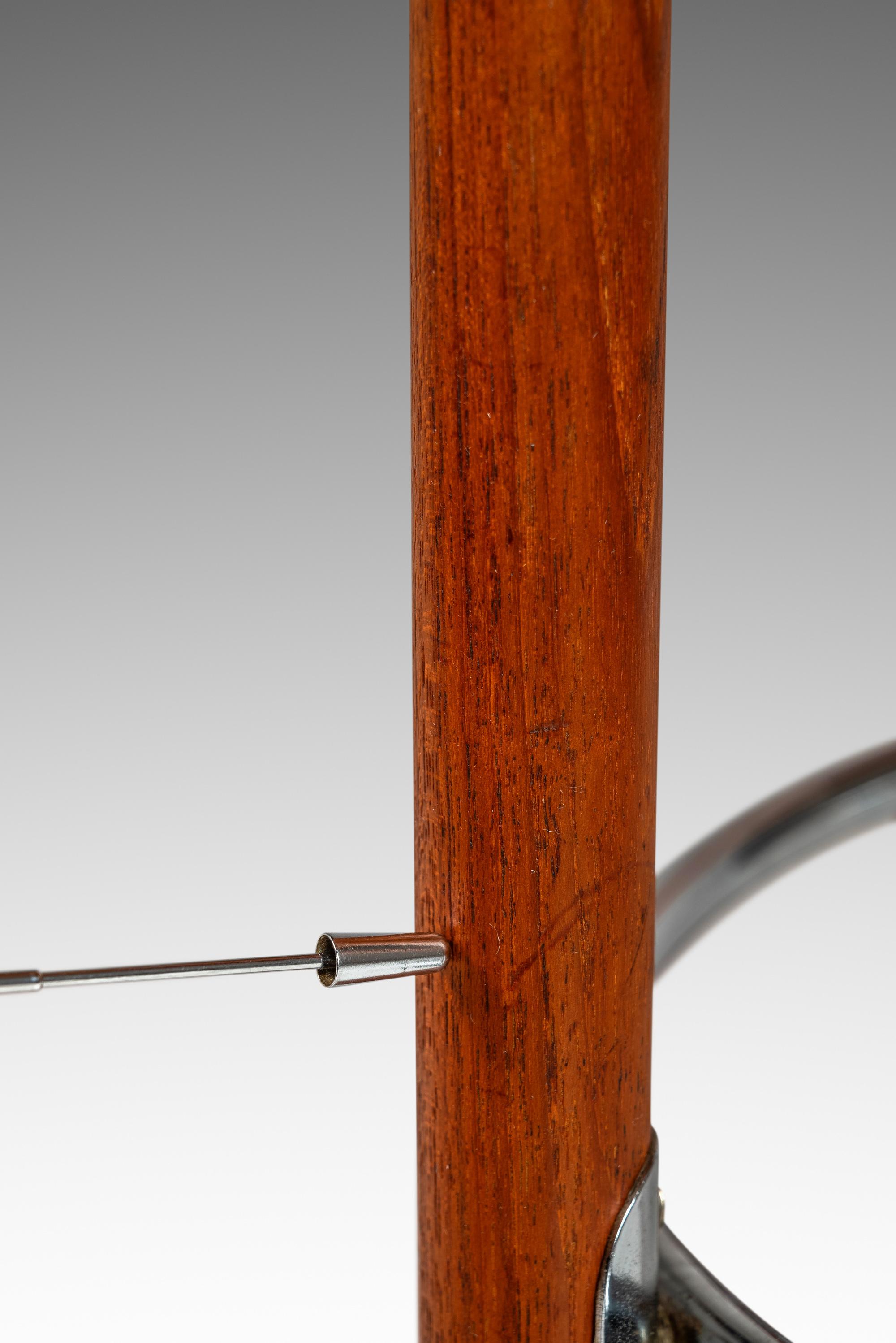 Set of 2 Teak & Leather Barstools by Hugo Frandsen for Spøttrup, Denmark, 1960's 12