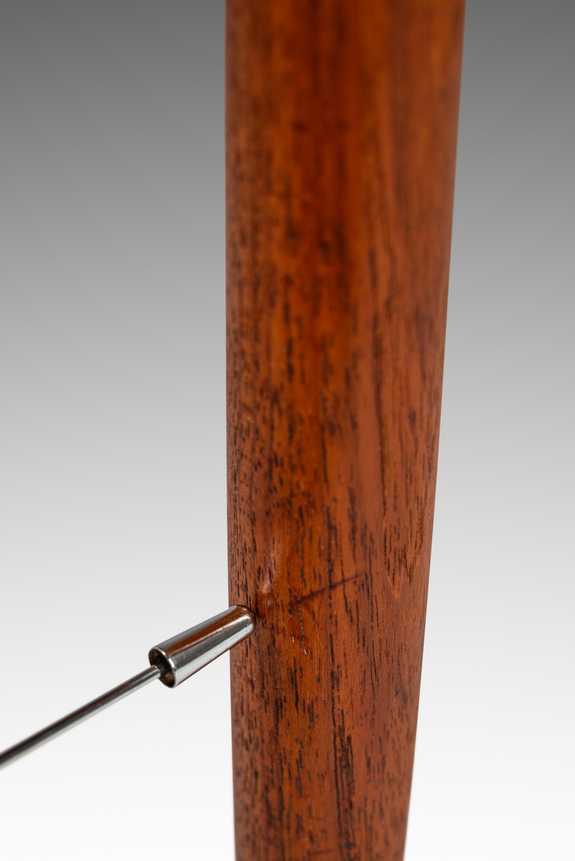 Set of 2 Teak & Leather Barstools by Hugo Frandsen for Spøttrup, Denmark, 1960's 13