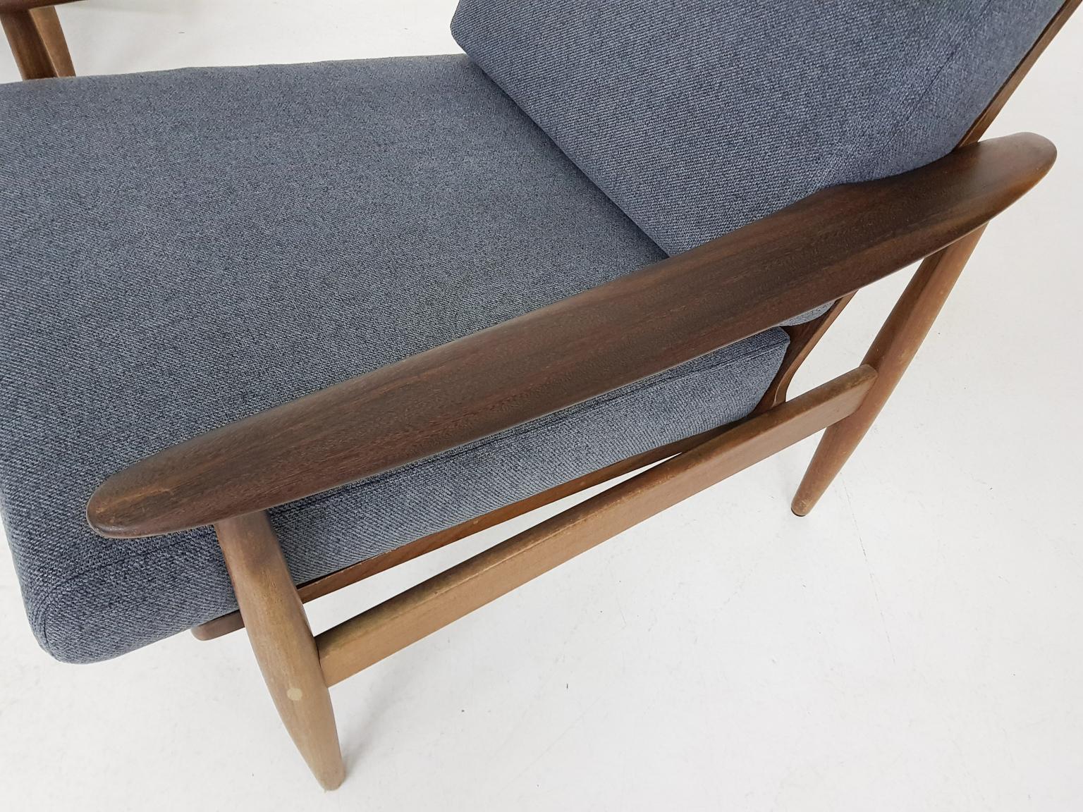 Set of 2 Teak Scandinavian Modern Lounge or Armchairs, Denmark, 1960s 1