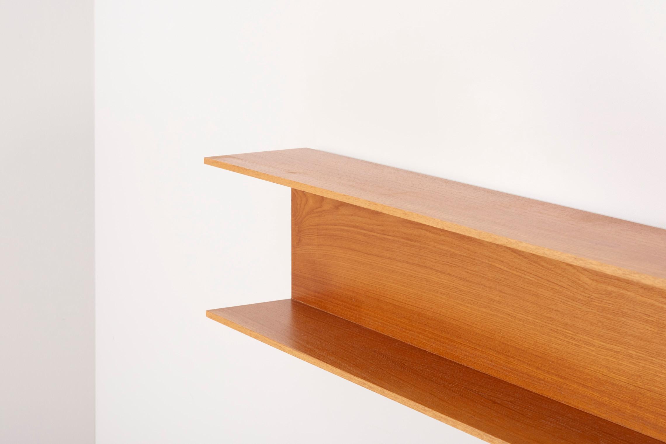 Mid-20th Century Set of 2 Teak Shelfs by Walter Wirtz for Wilhelm Renz, Germany, 1960s