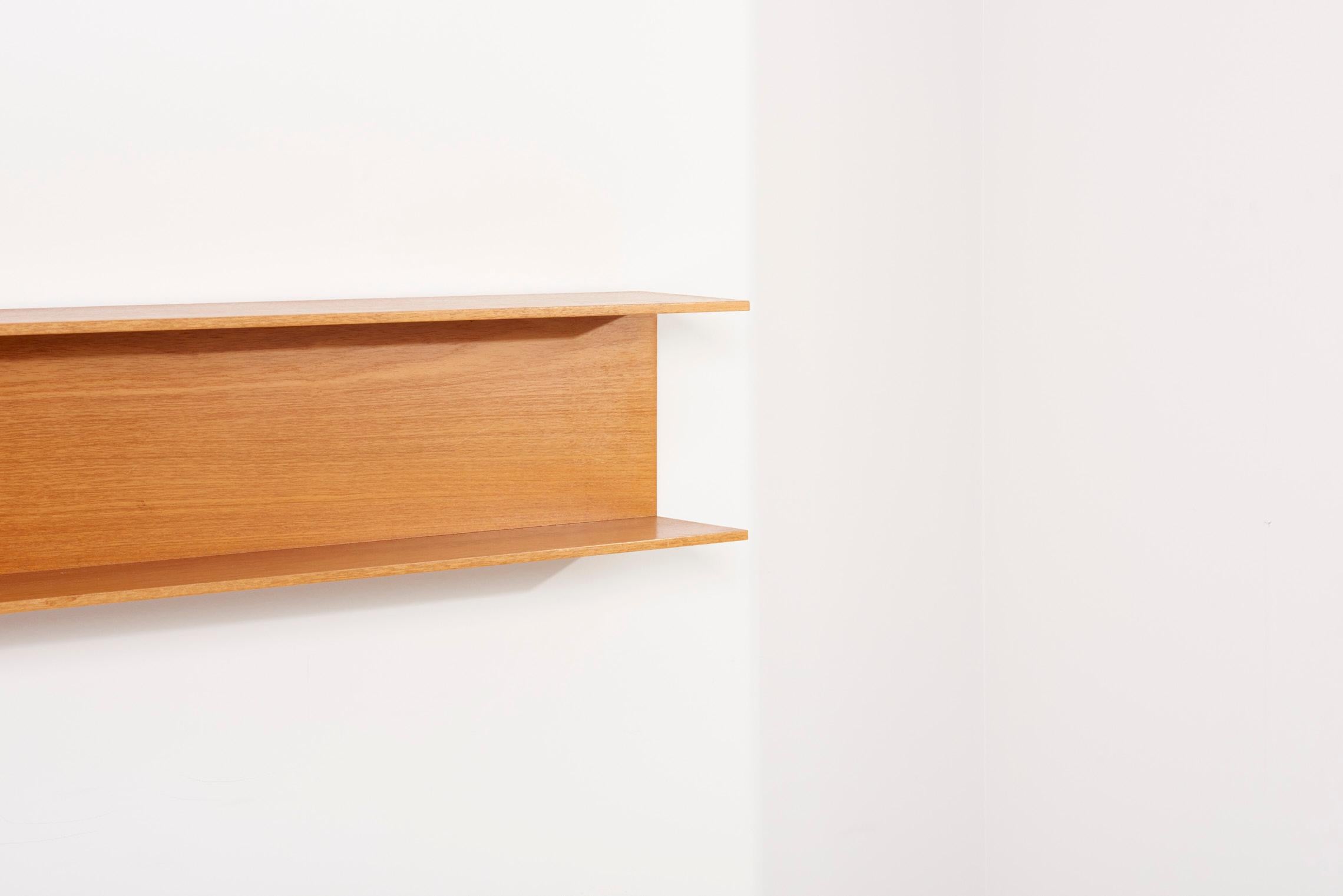 Set of 2 Teak Shelfs by Walter Wirtz for Wilhelm Renz, Germany, 1960s 1