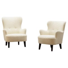 Set of 2 Teddy Wing Back Chairs by Theo Ruth for Artifort 50’s